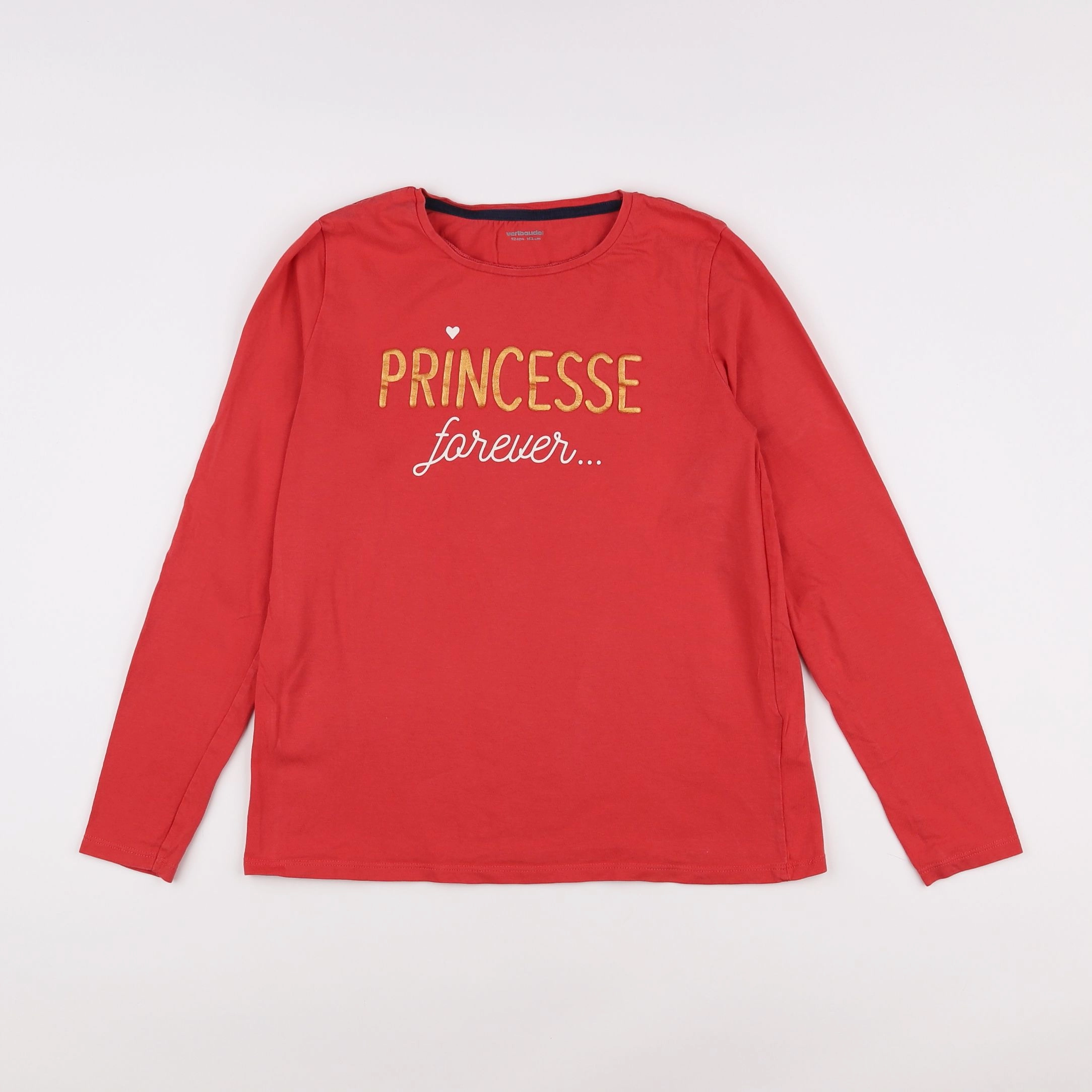 Vertbaudet - tee-shirt rouge - 12 ans