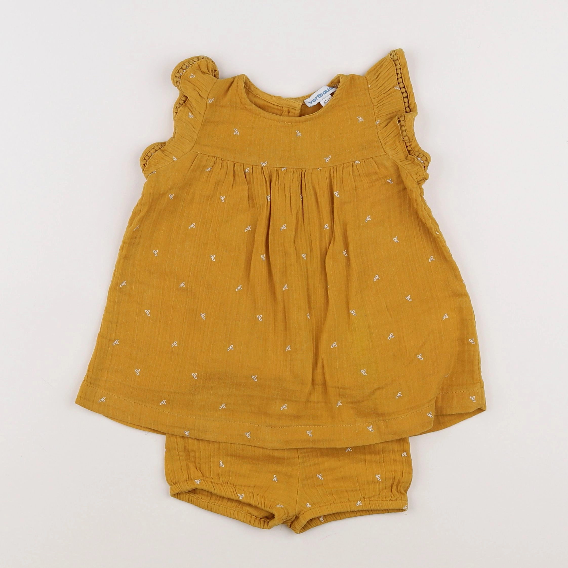 Vertbaudet - robe jaune - 6 mois
