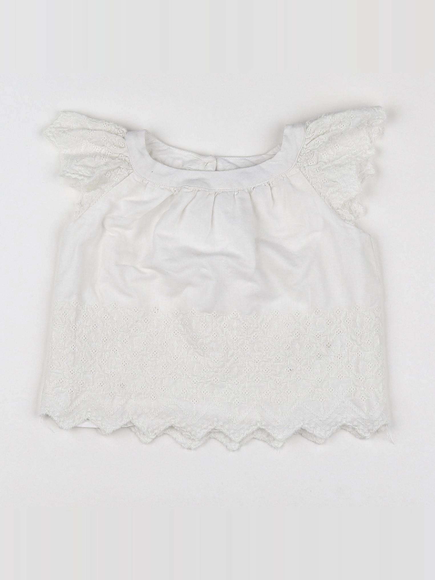 GAP - blouse blanc - 12/18 mois