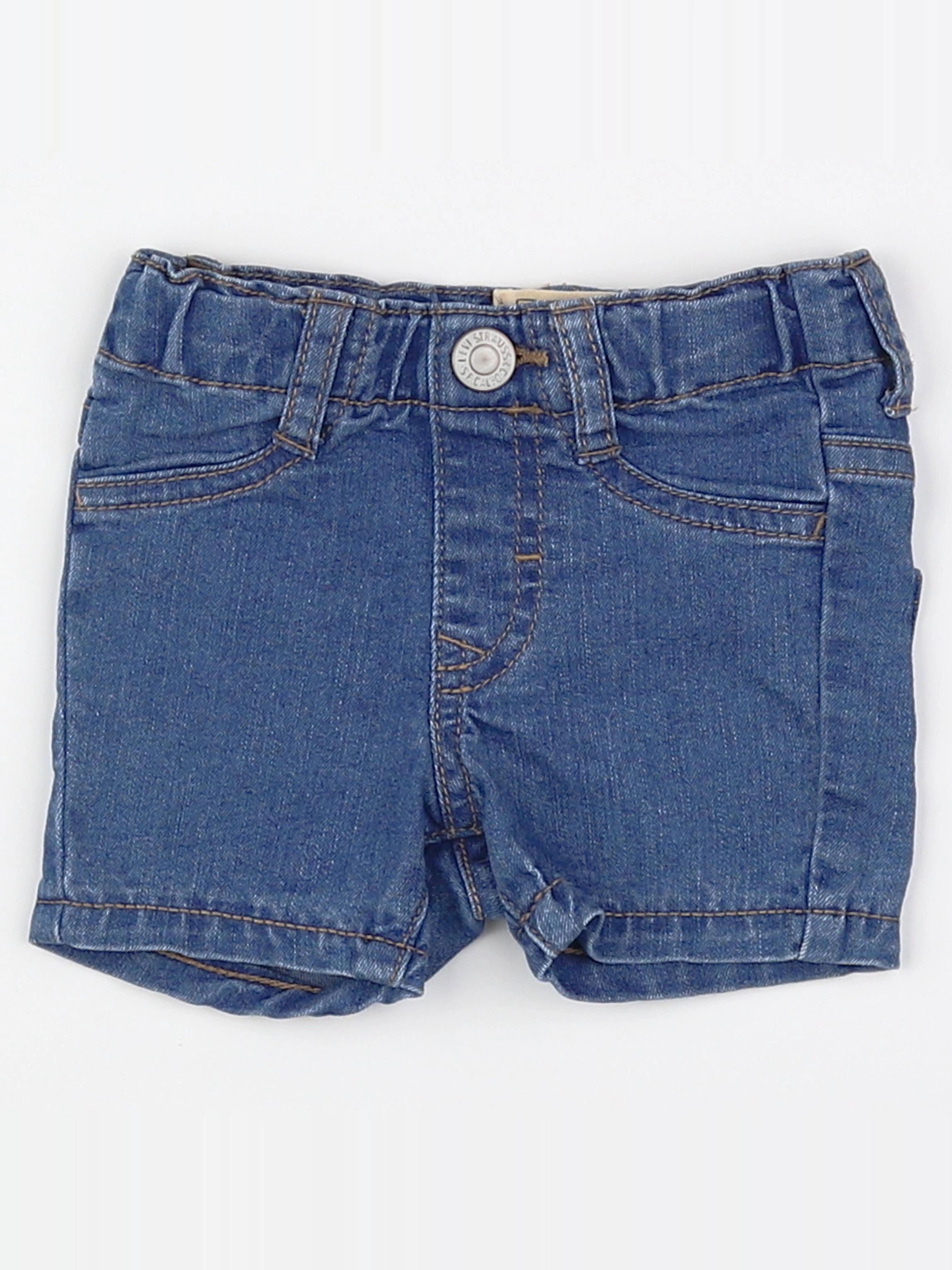 Levi's - short bleu - 6 mois