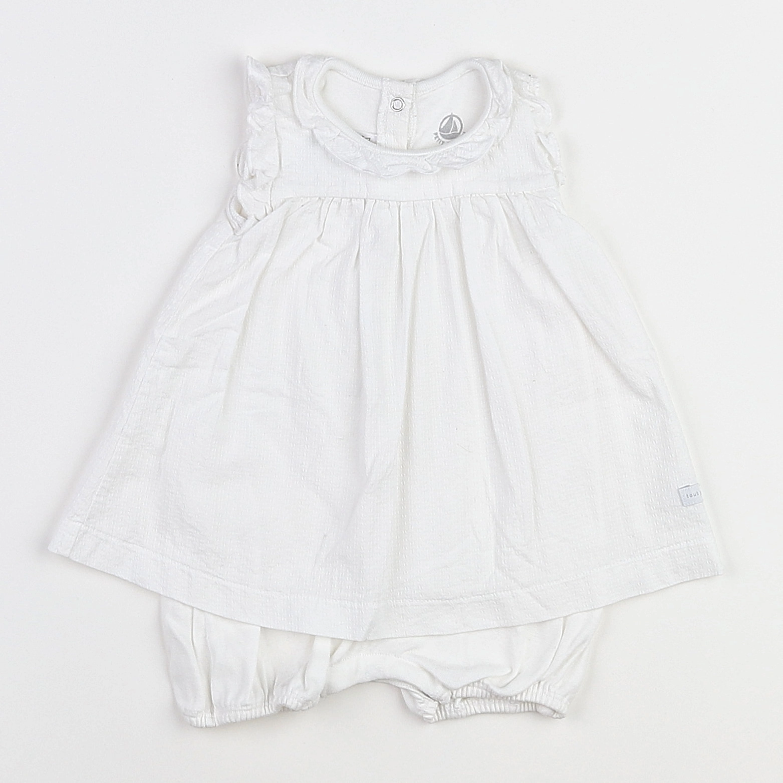 Petit Bateau - combinaison blanc - 3 mois