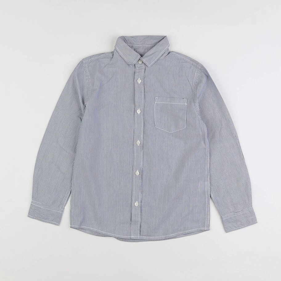 Monoprix - chemise blanc, bleu - 8 ans