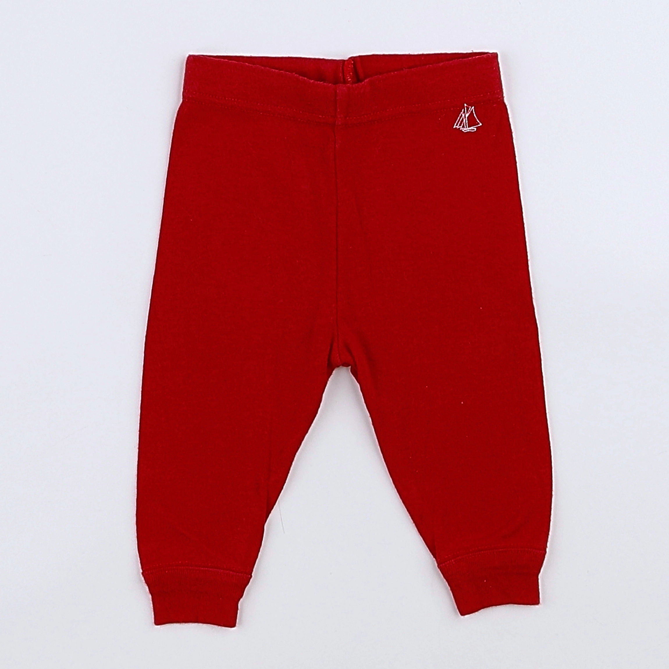 Petit Bateau - legging rouge - 3 mois