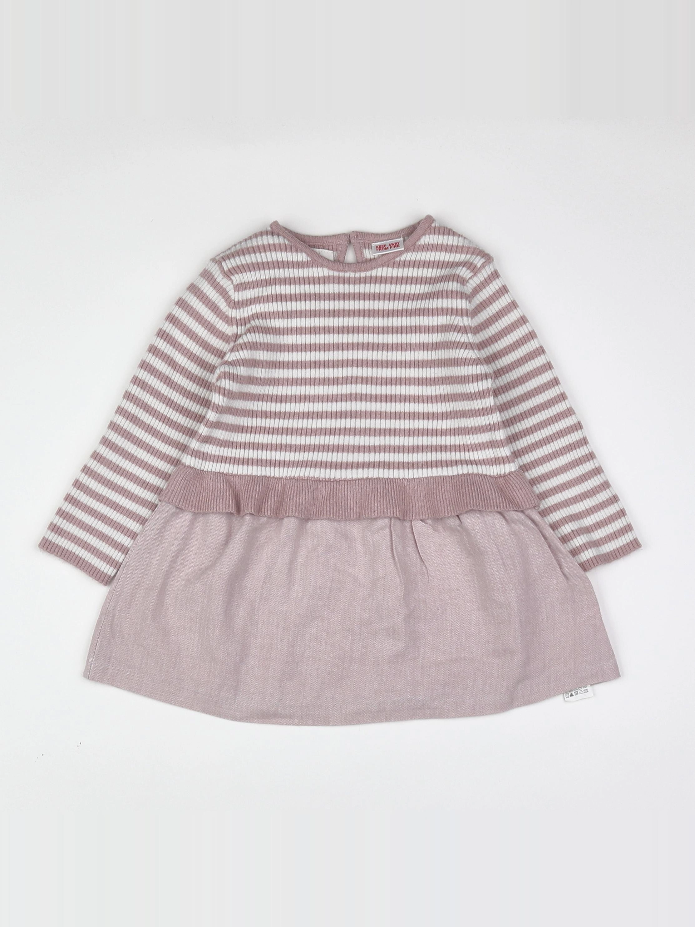 Zara - robe rose - 12/18 mois