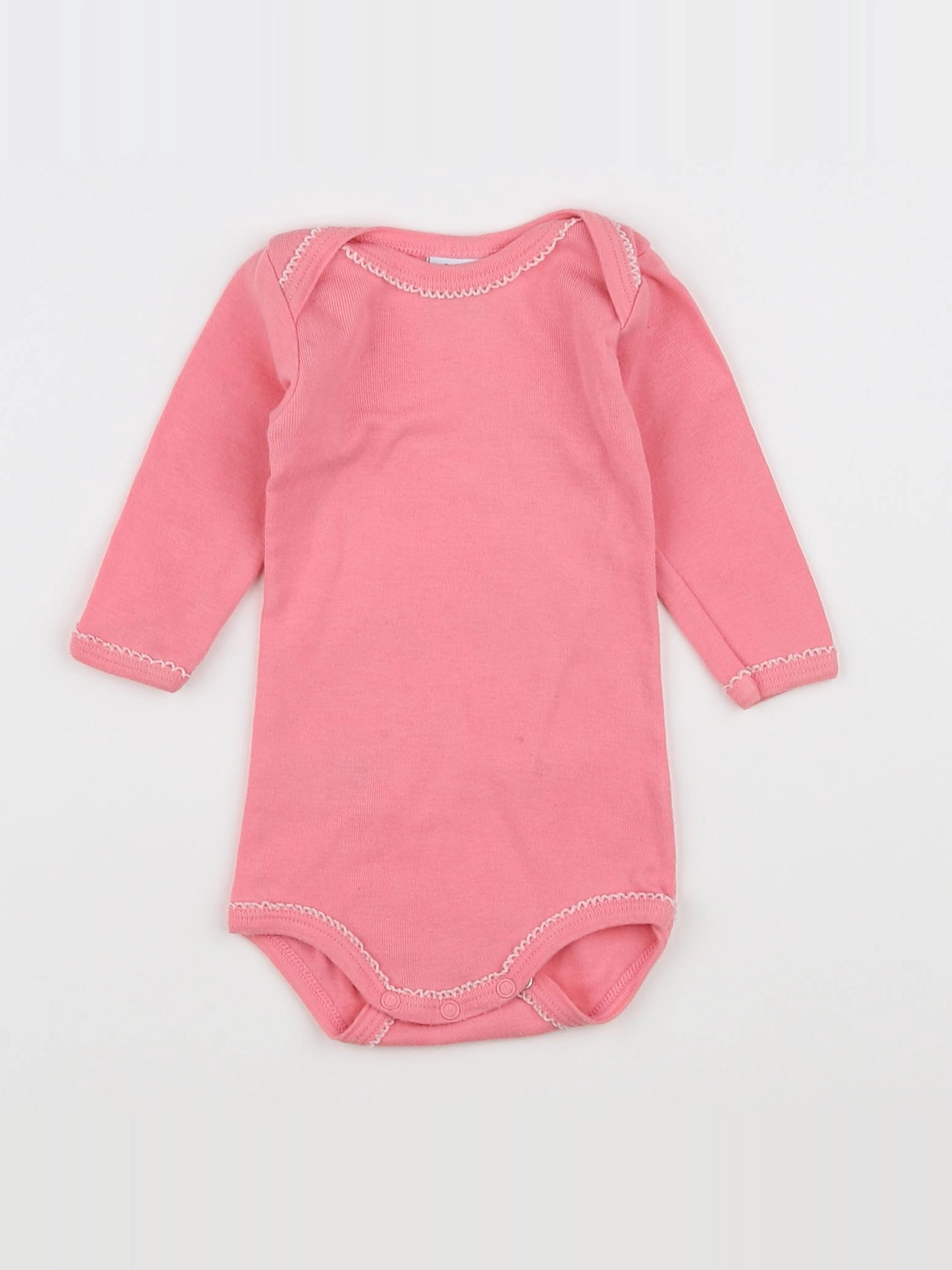 Petit Bateau - body rose - 3 mois