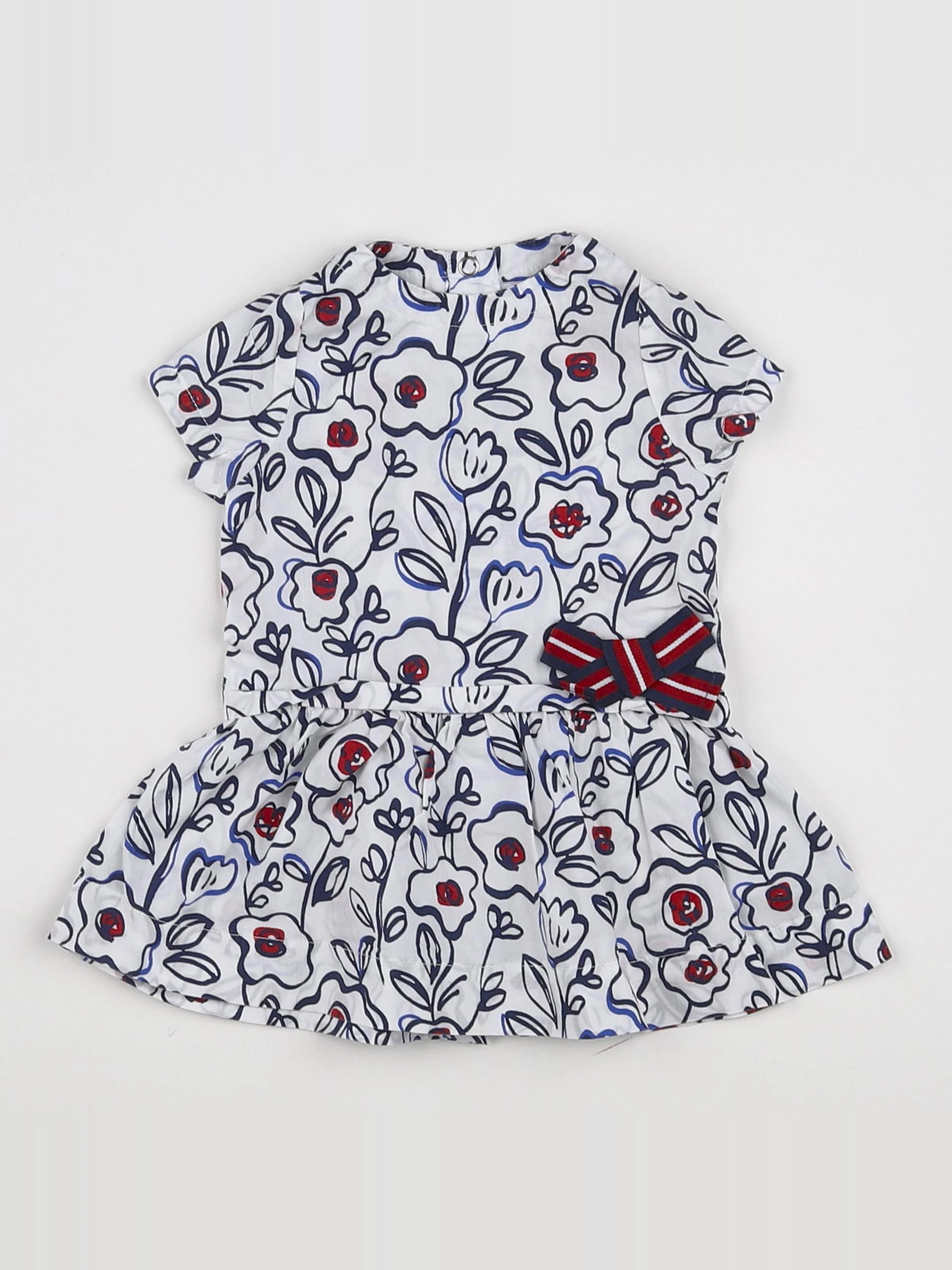 Petit Bateau - robe blanc - 3 mois