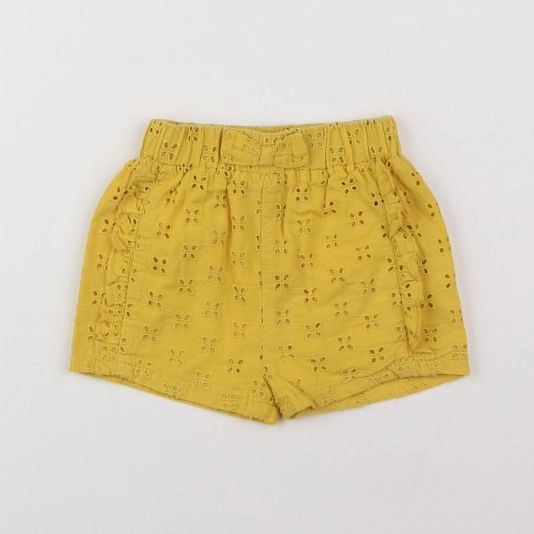 Vertbaudet - short jaune - 9 mois