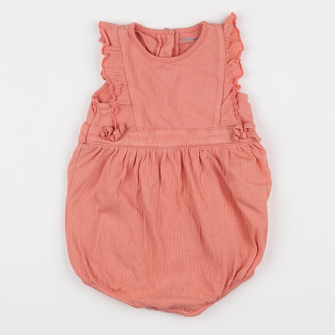 Vertbaudet - combinaison orange - 6 mois