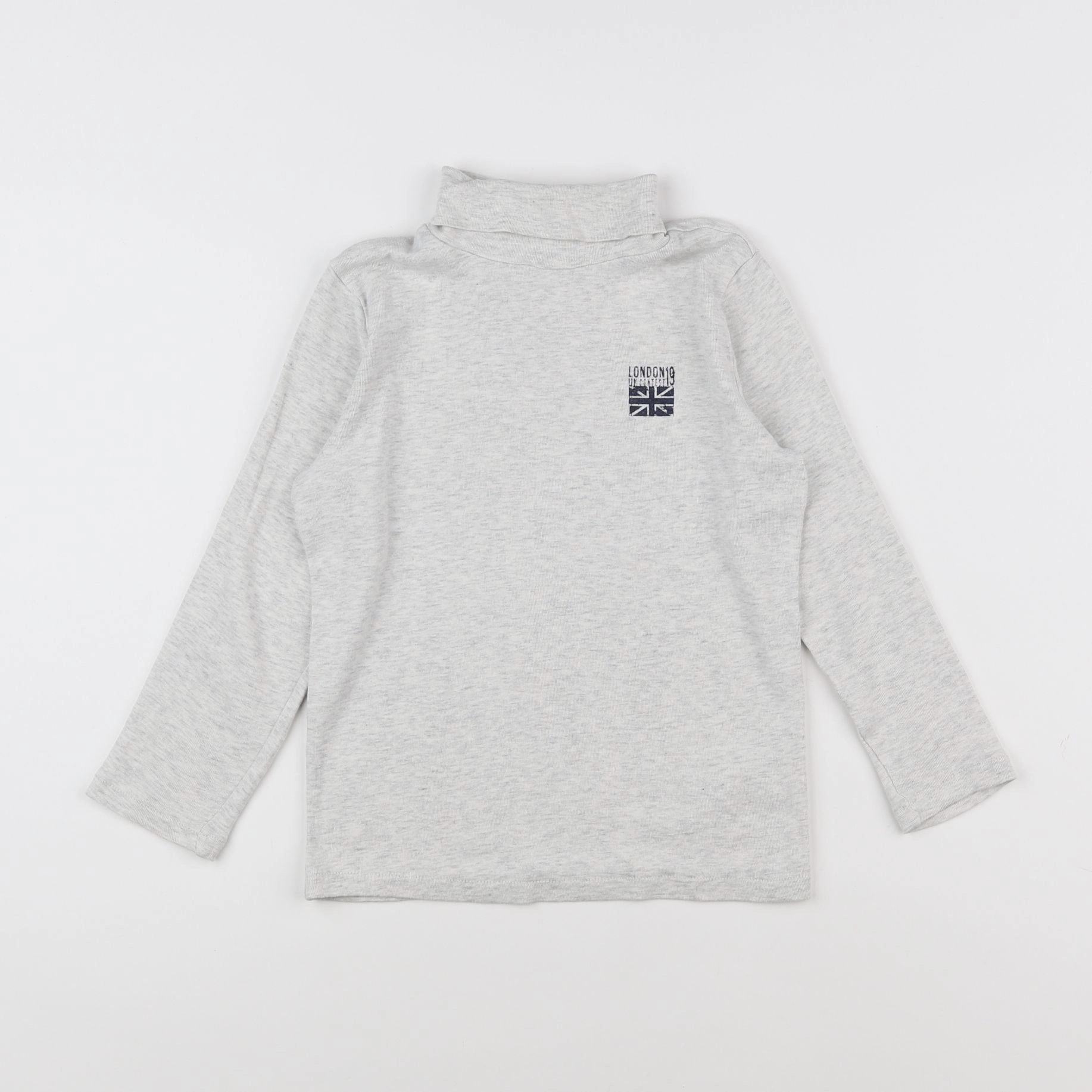 Vertbaudet - sous-pull gris - 8 ans