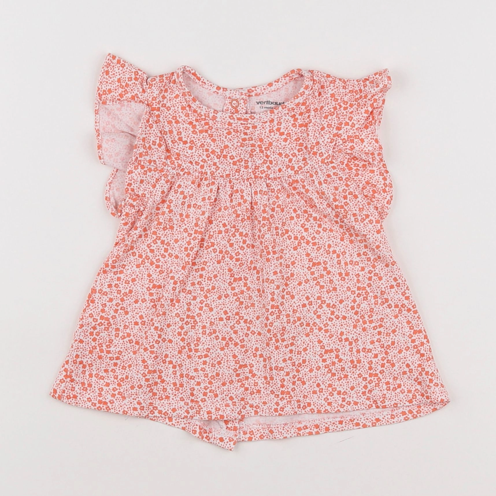 Vertbaudet - tee-shirt rose - 12 mois