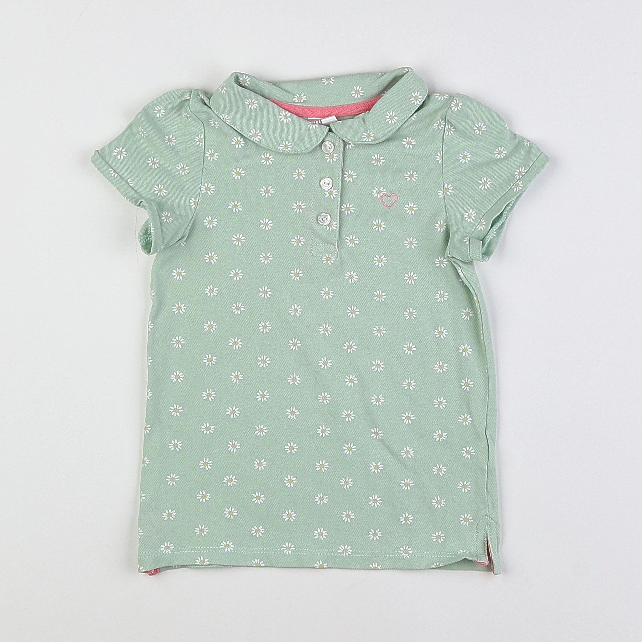 H&M - polo vert - 12/18 mois