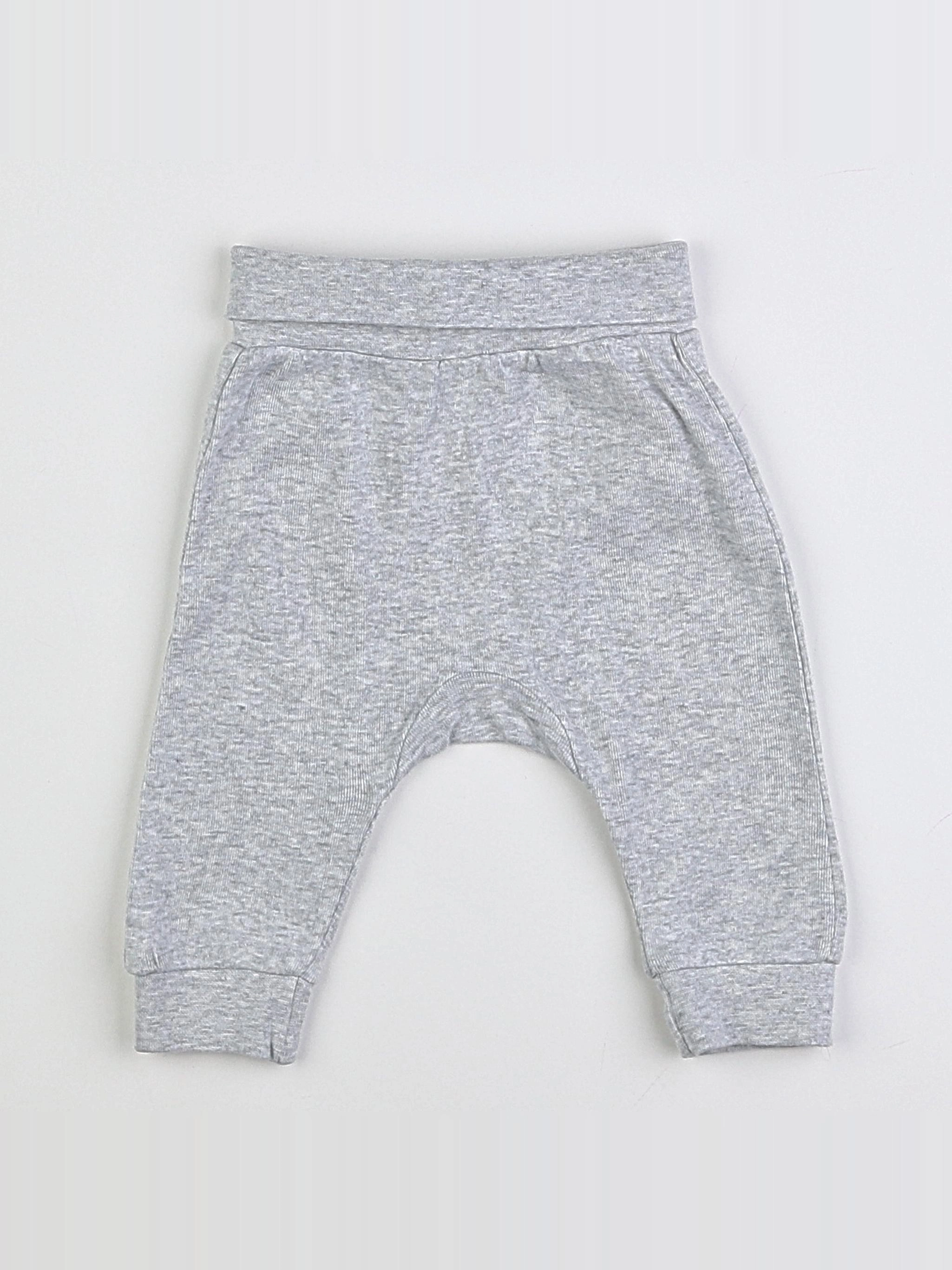 H&M - sarouel gris - 3 mois