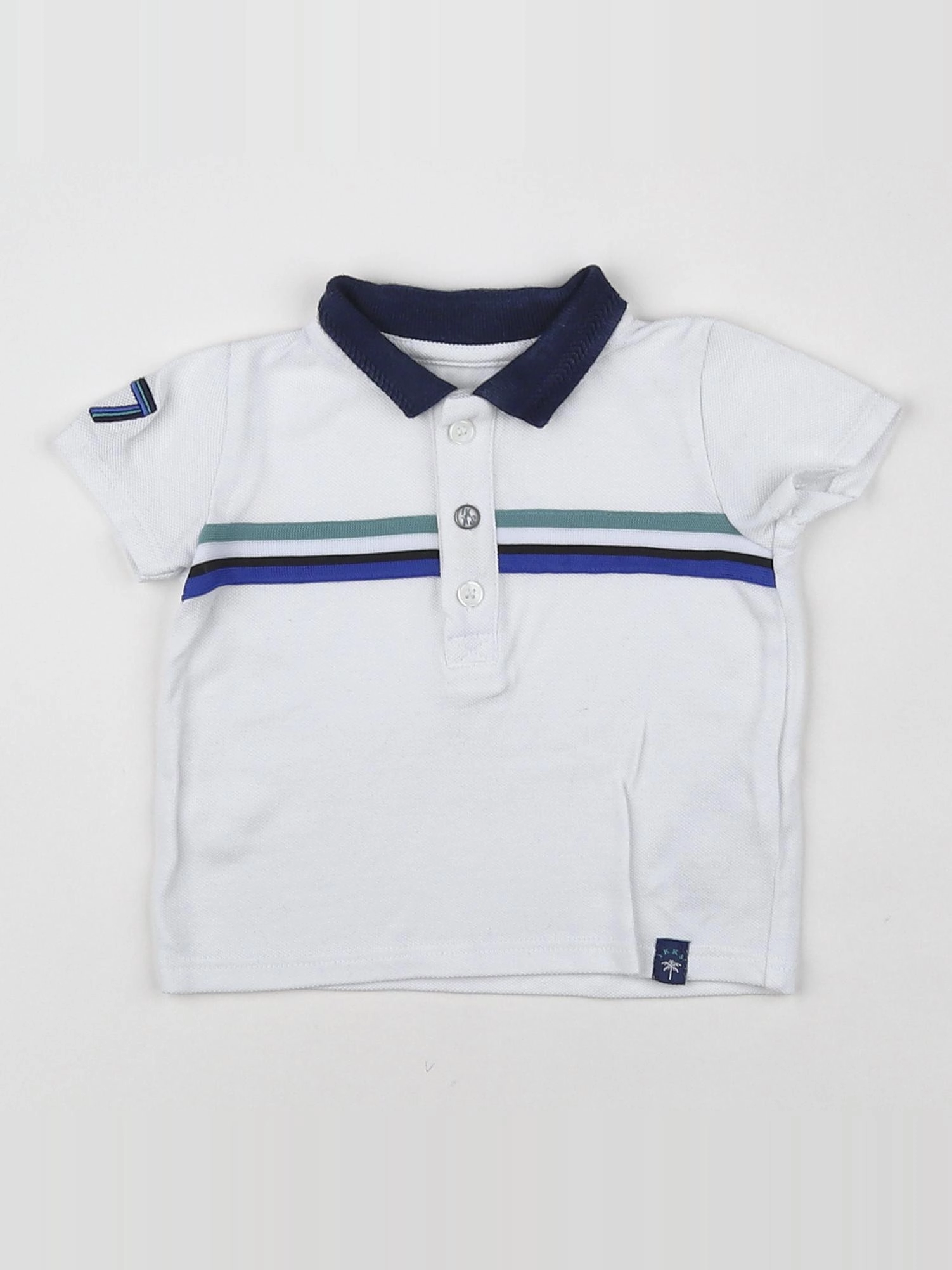 IKKS - polo blanc - 6 mois