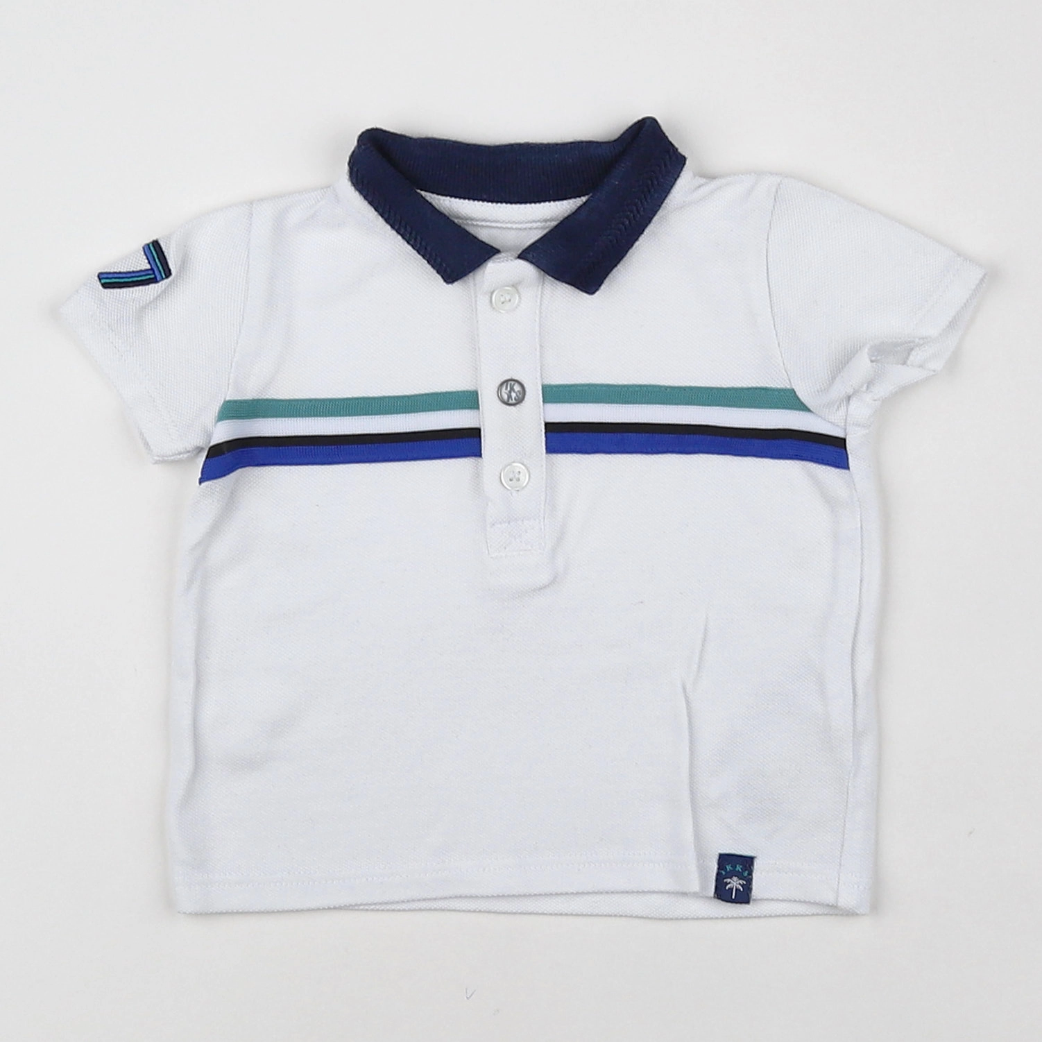 IKKS - polo blanc - 6 mois