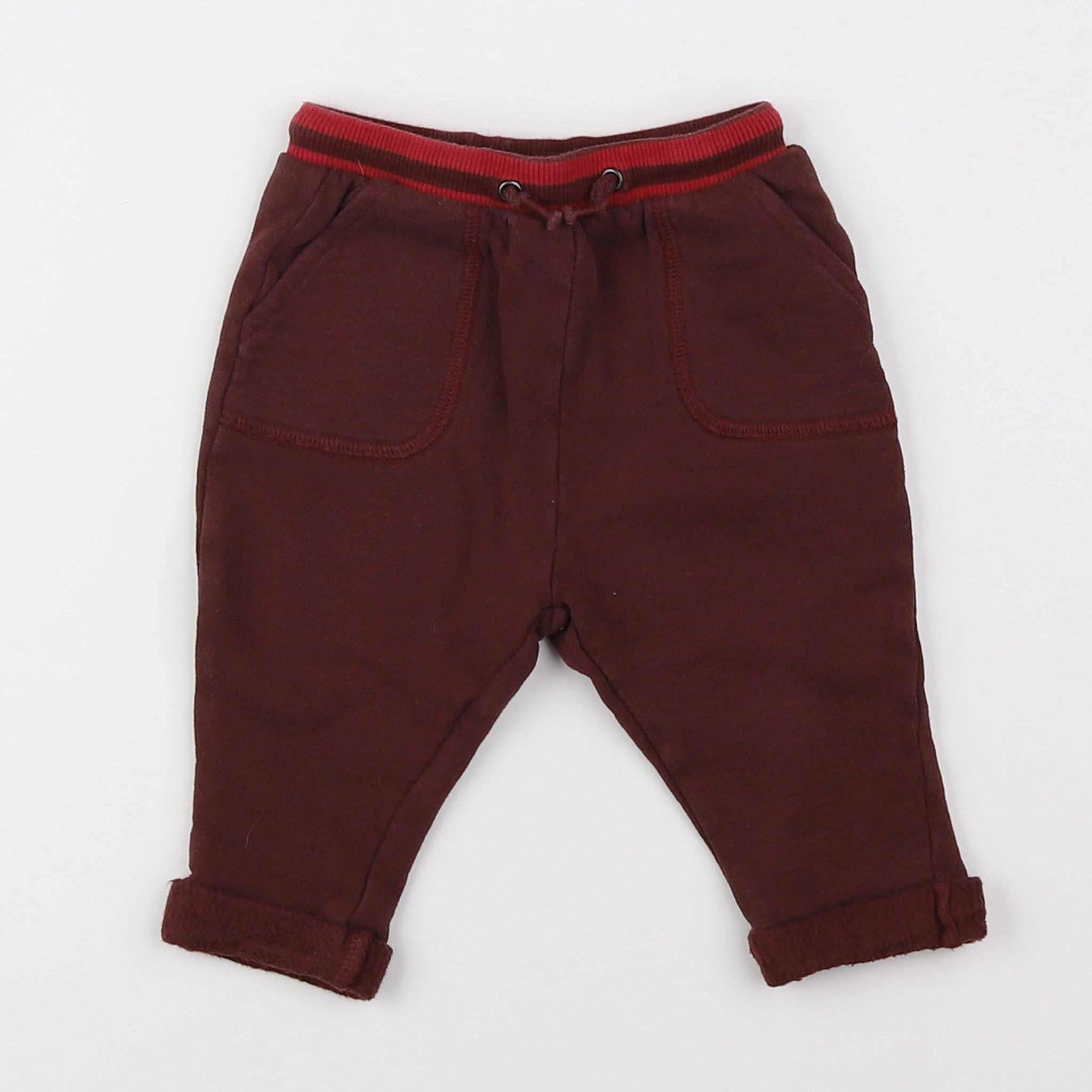 Vertbaudet - jogging rouge - 3 mois