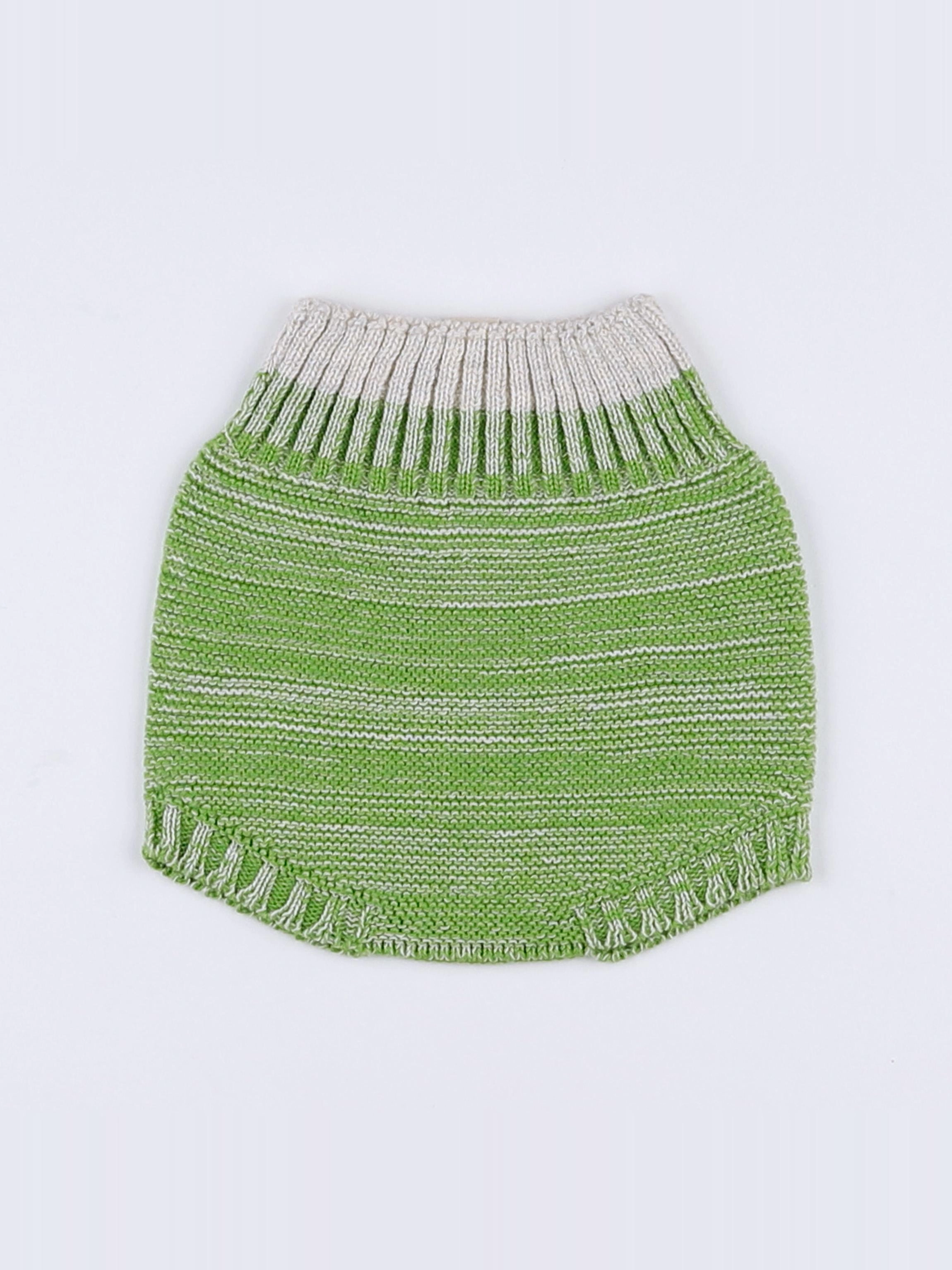 Bayiri  - bloomer tricot vert (neuf) - 3 mois