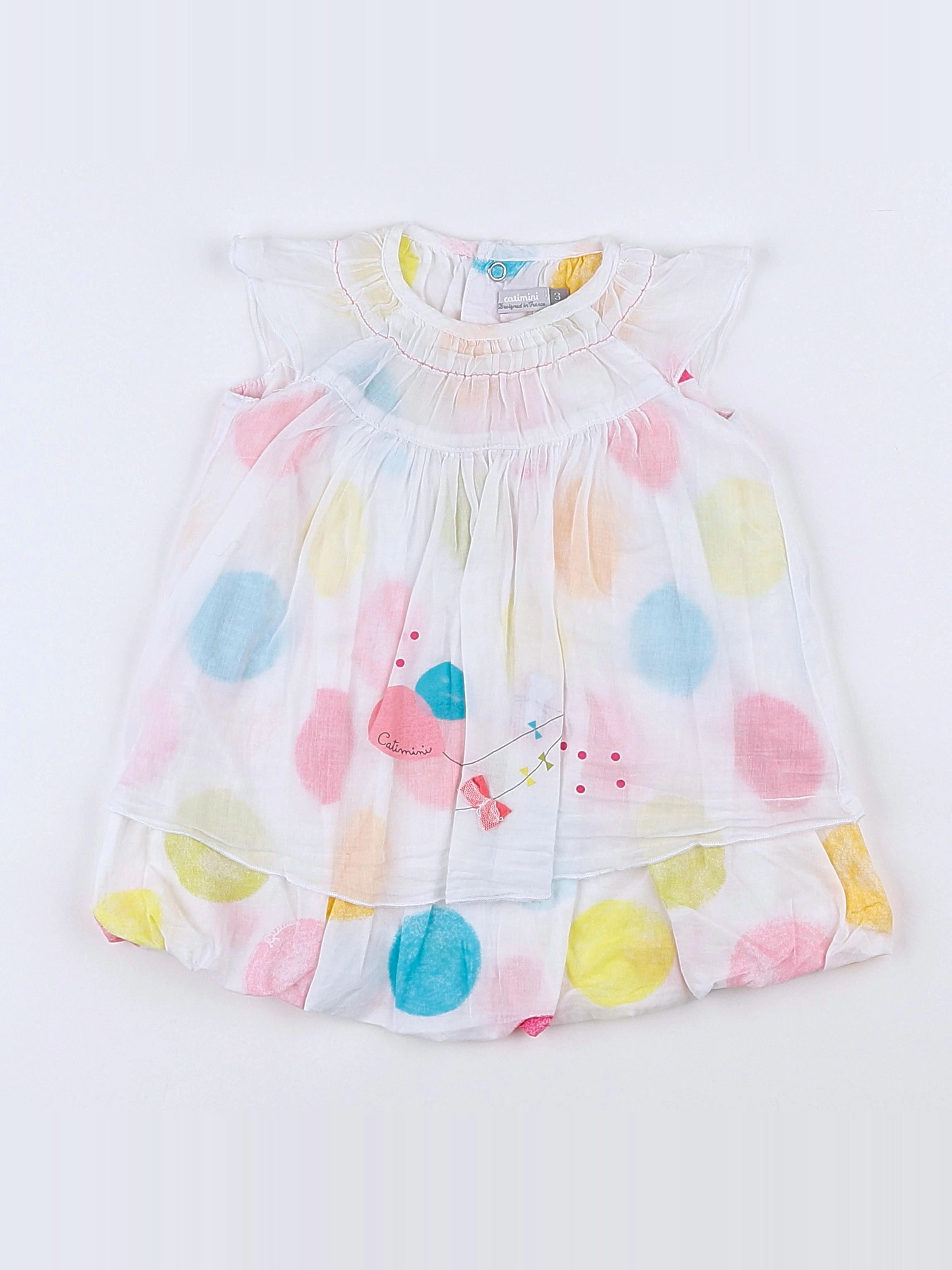 Catimini - robe multicolore - 3 mois