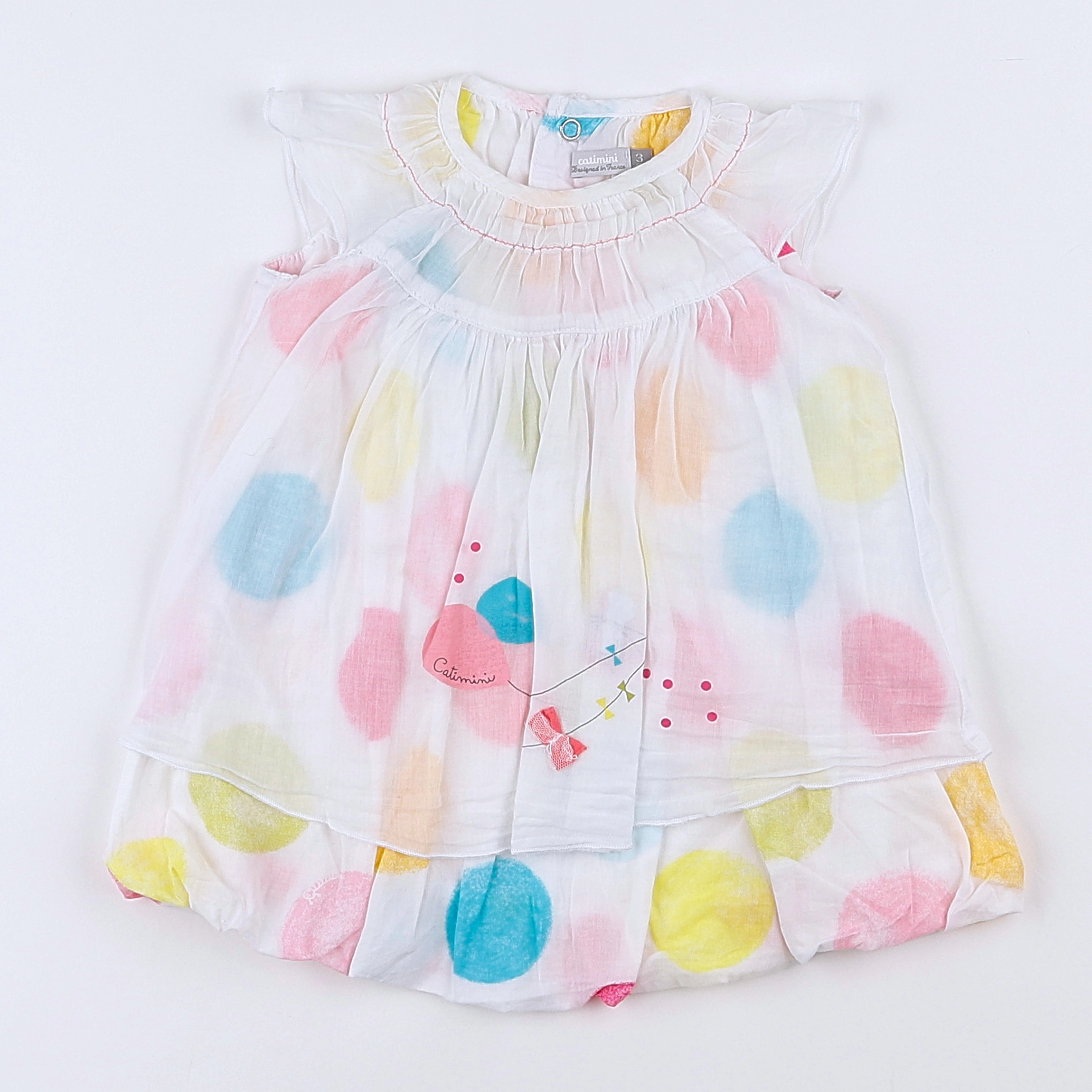 Catimini - robe multicolore - 3 mois