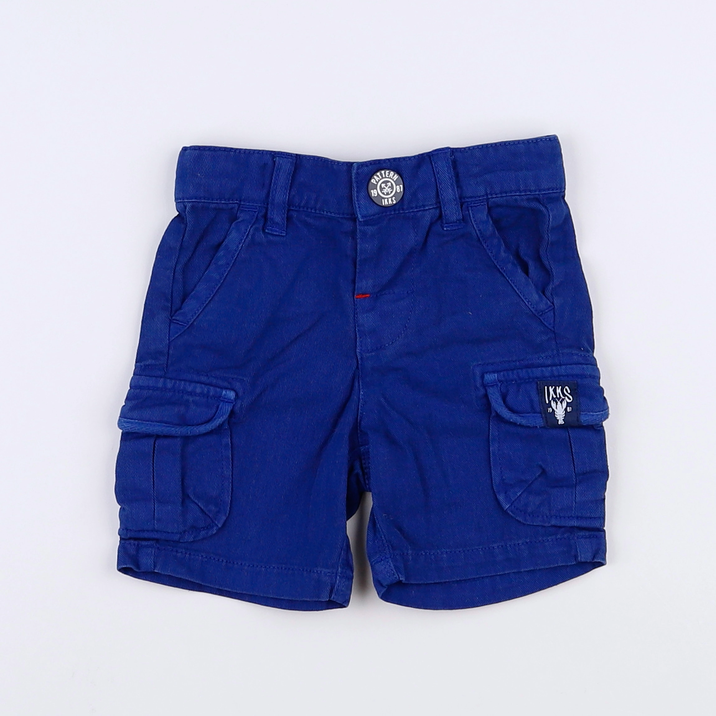 IKKS - short bleu - 3 mois