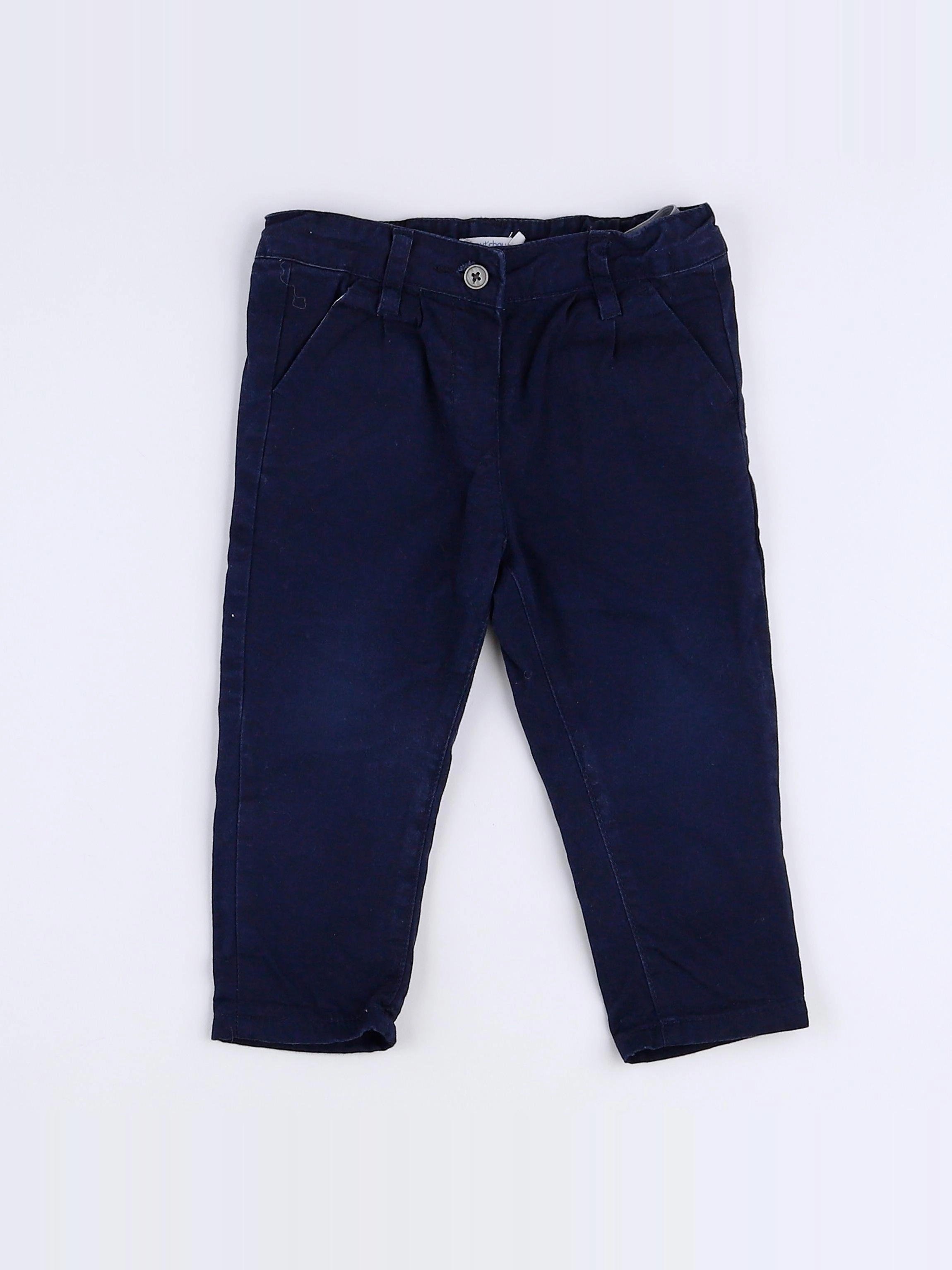 Boutchou - pantalon bleu - 12 mois
