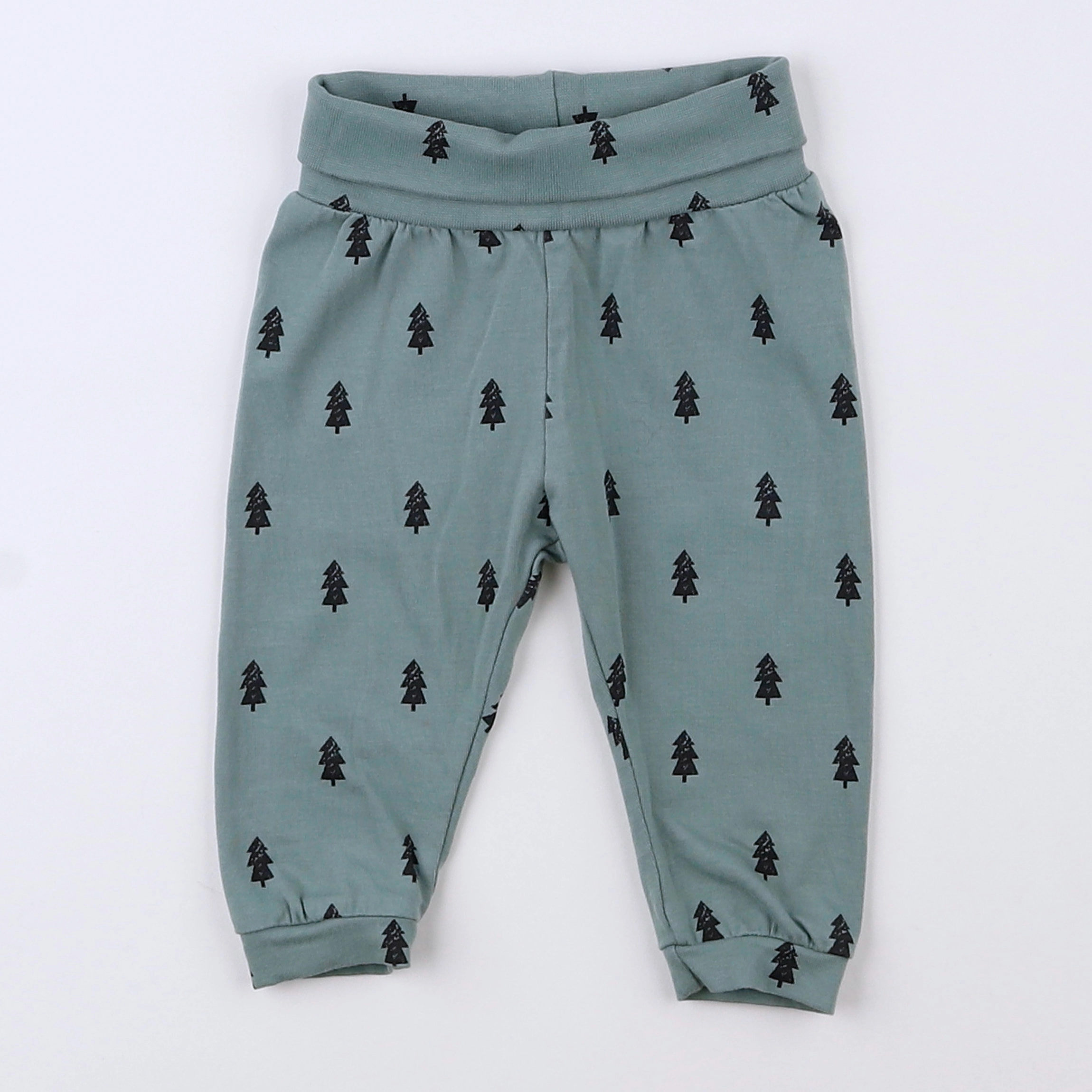 H&M - legging vert, noir - 3 mois