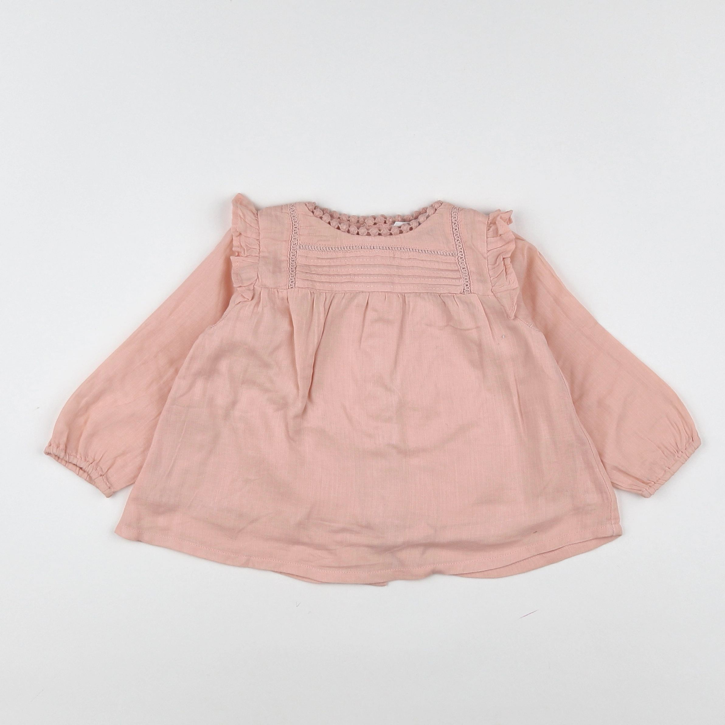 Boutchou - blouse rose - 6 mois
