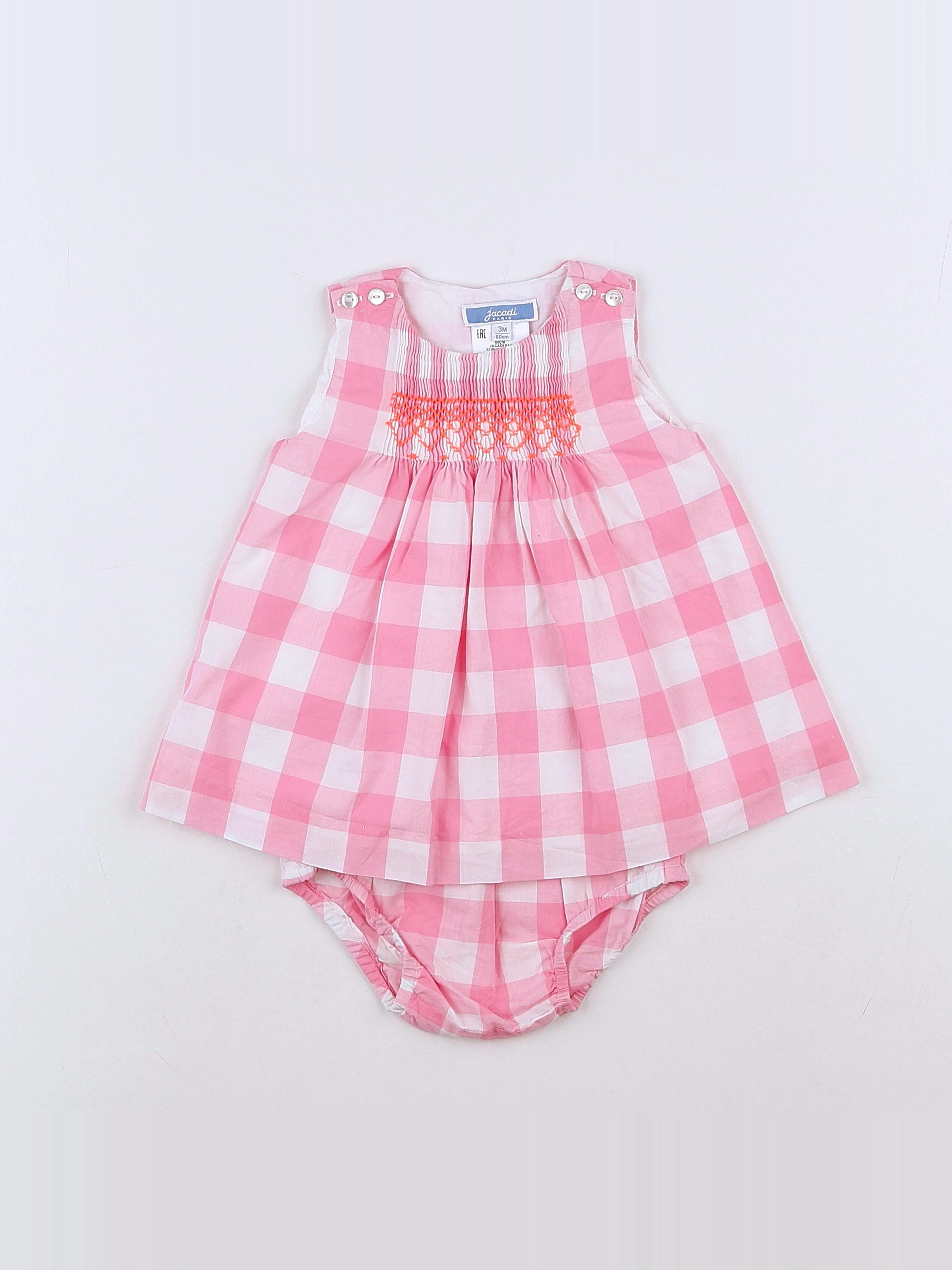 Jacadi - robe rose - 3 mois