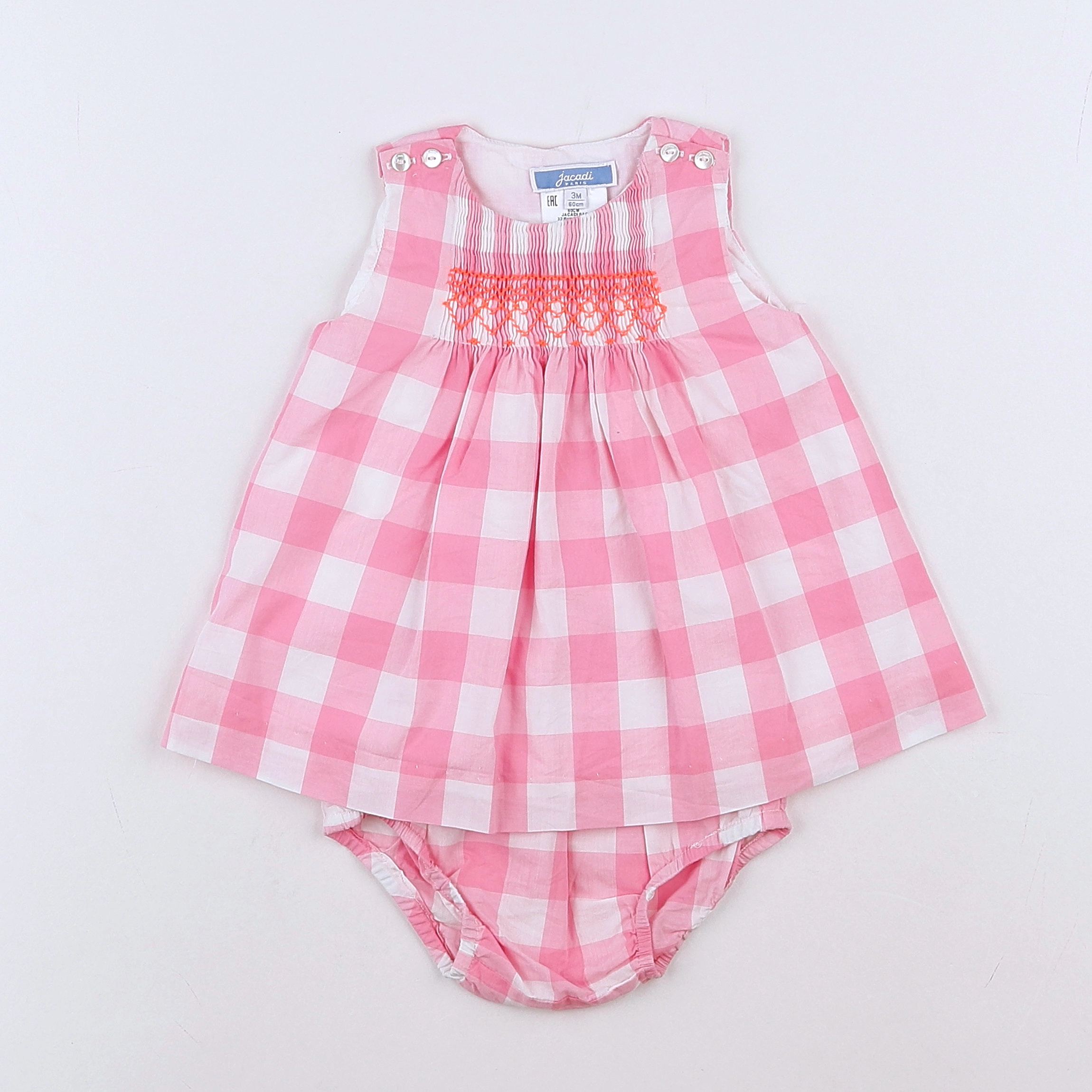 Jacadi - robe rose - 3 mois