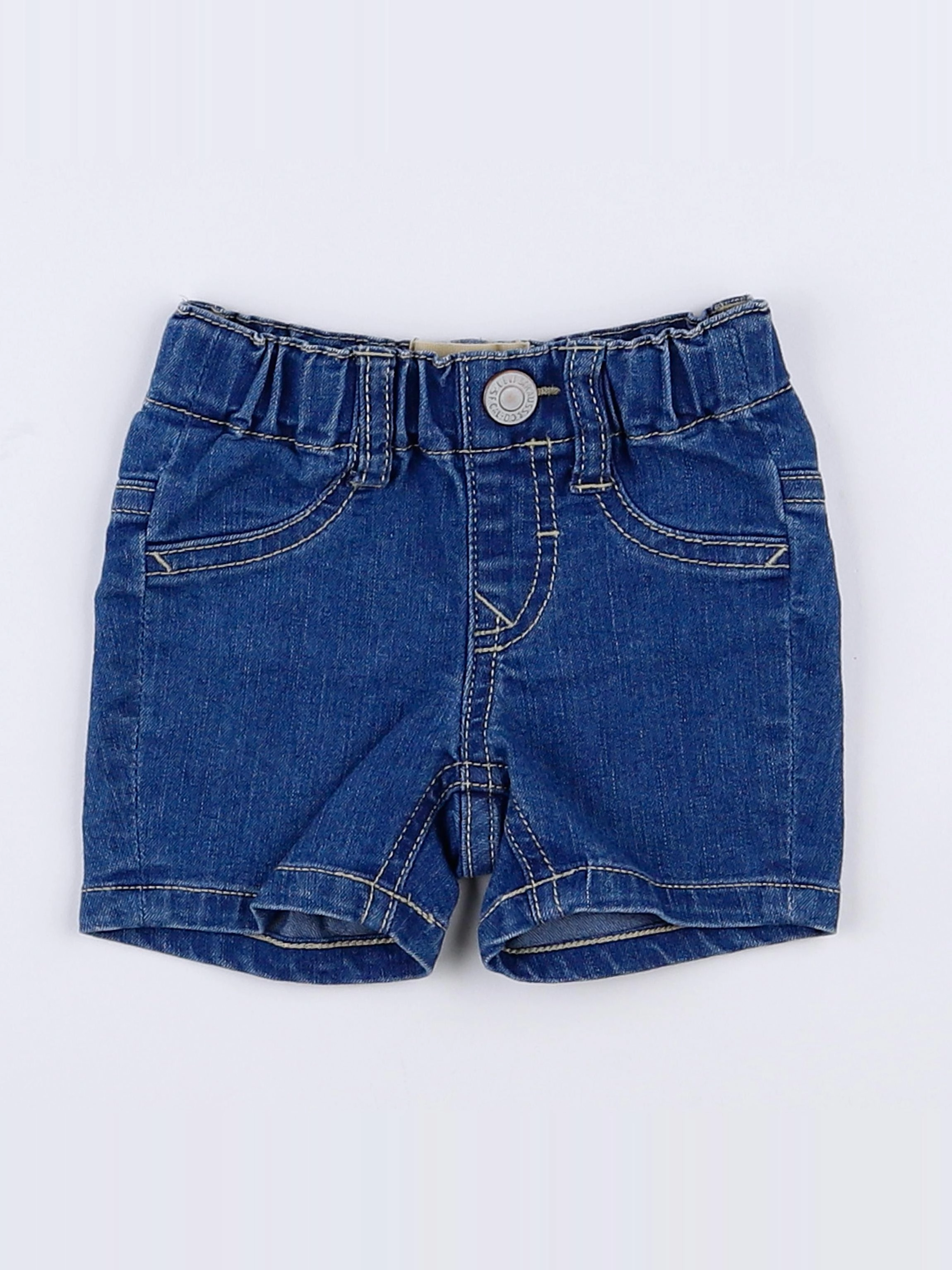 Levi's - short bleu - 3 mois