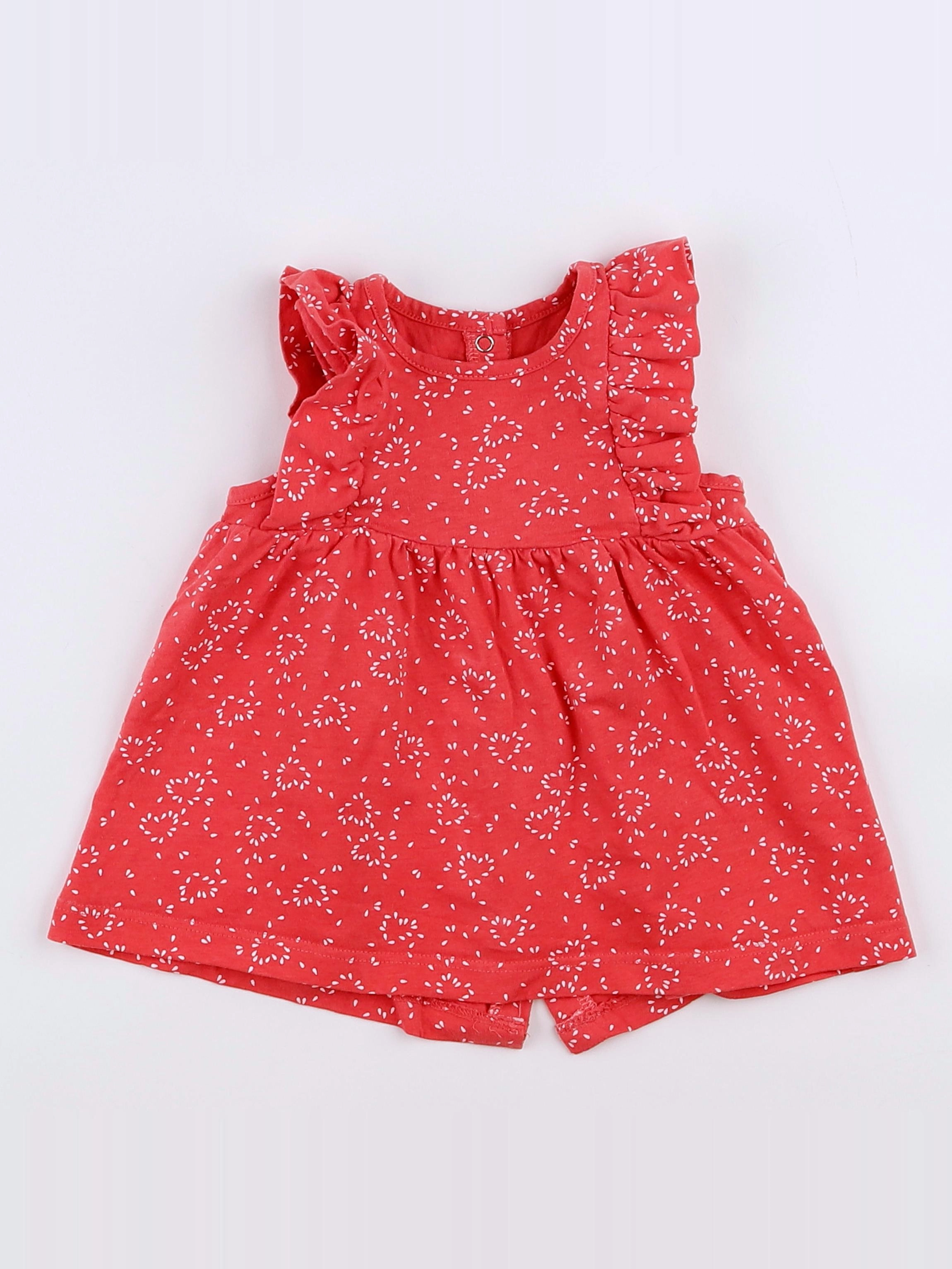 Vertbaudet - robe rose - 3 mois