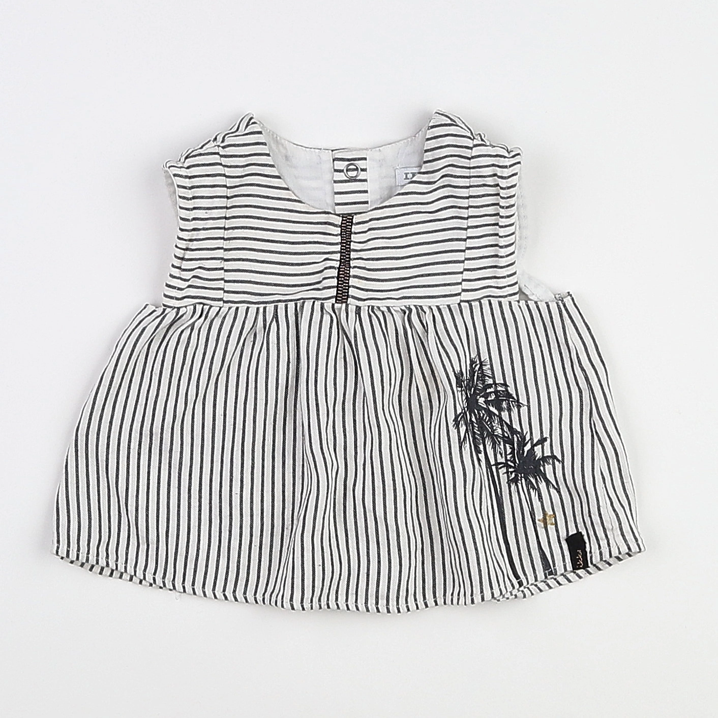 IKKS - blouse blanc, gris - 12 mois