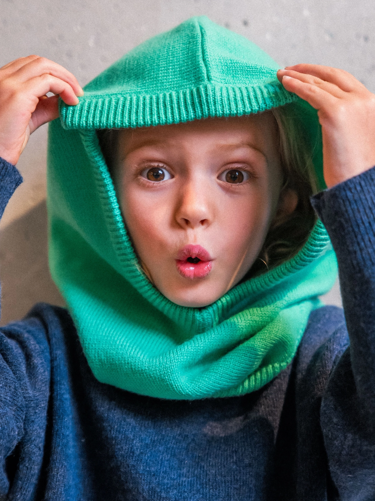 Smala - La Cagoule 100% laine Menthol - 12 mois