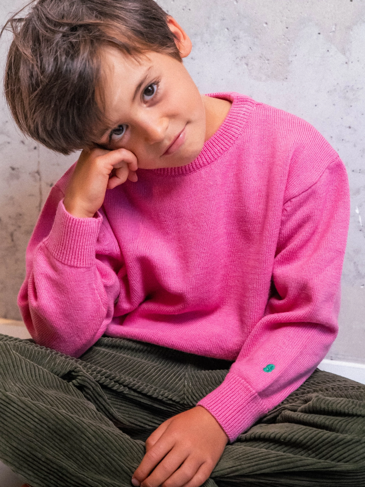 Smala - Le Pull 100% laine Rose Bonbon - 3 ans