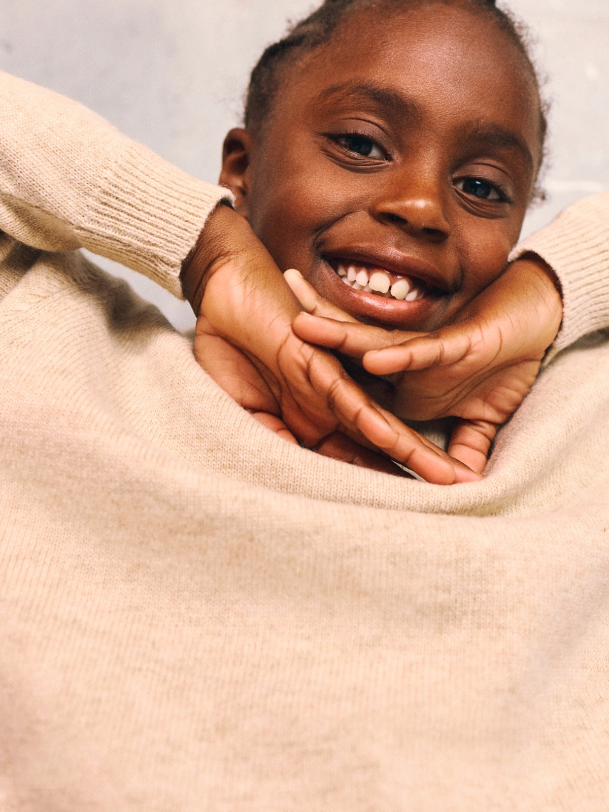 Smala - Le Pull 100% laine Beige Nougat - 6 ans