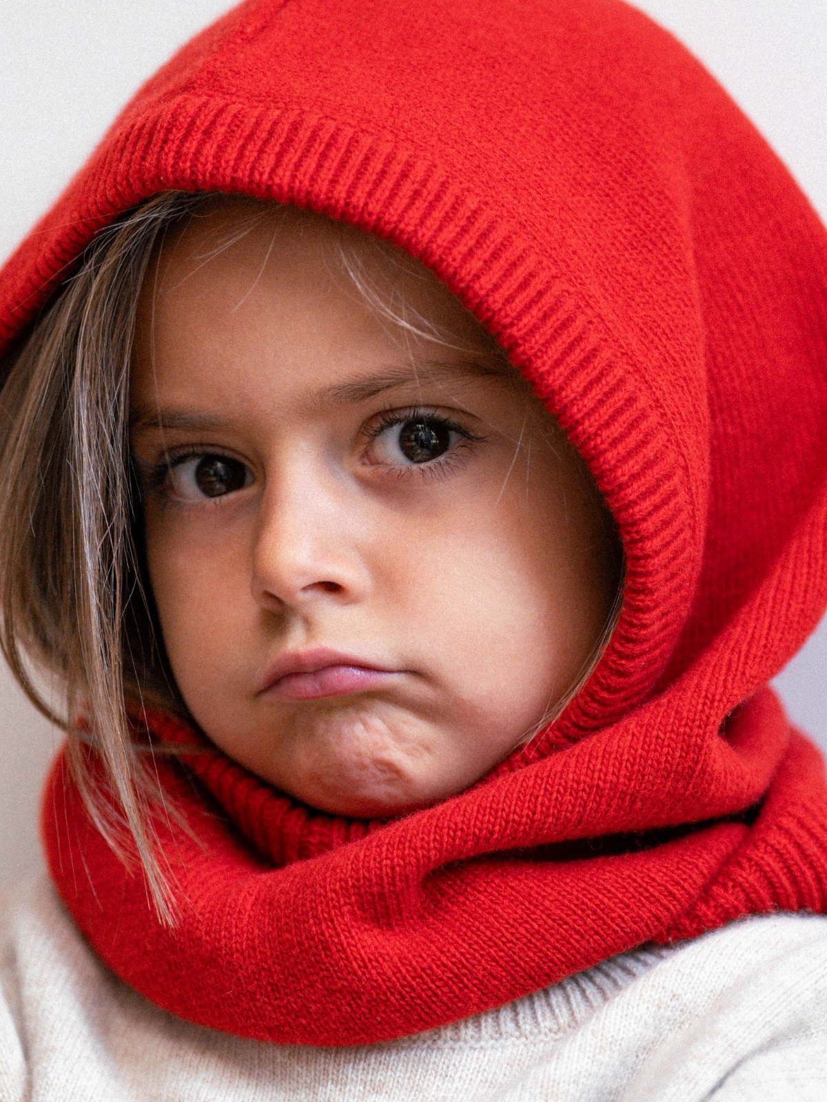 Smala - La Cagoule 100% laine Tomato - 6 ans