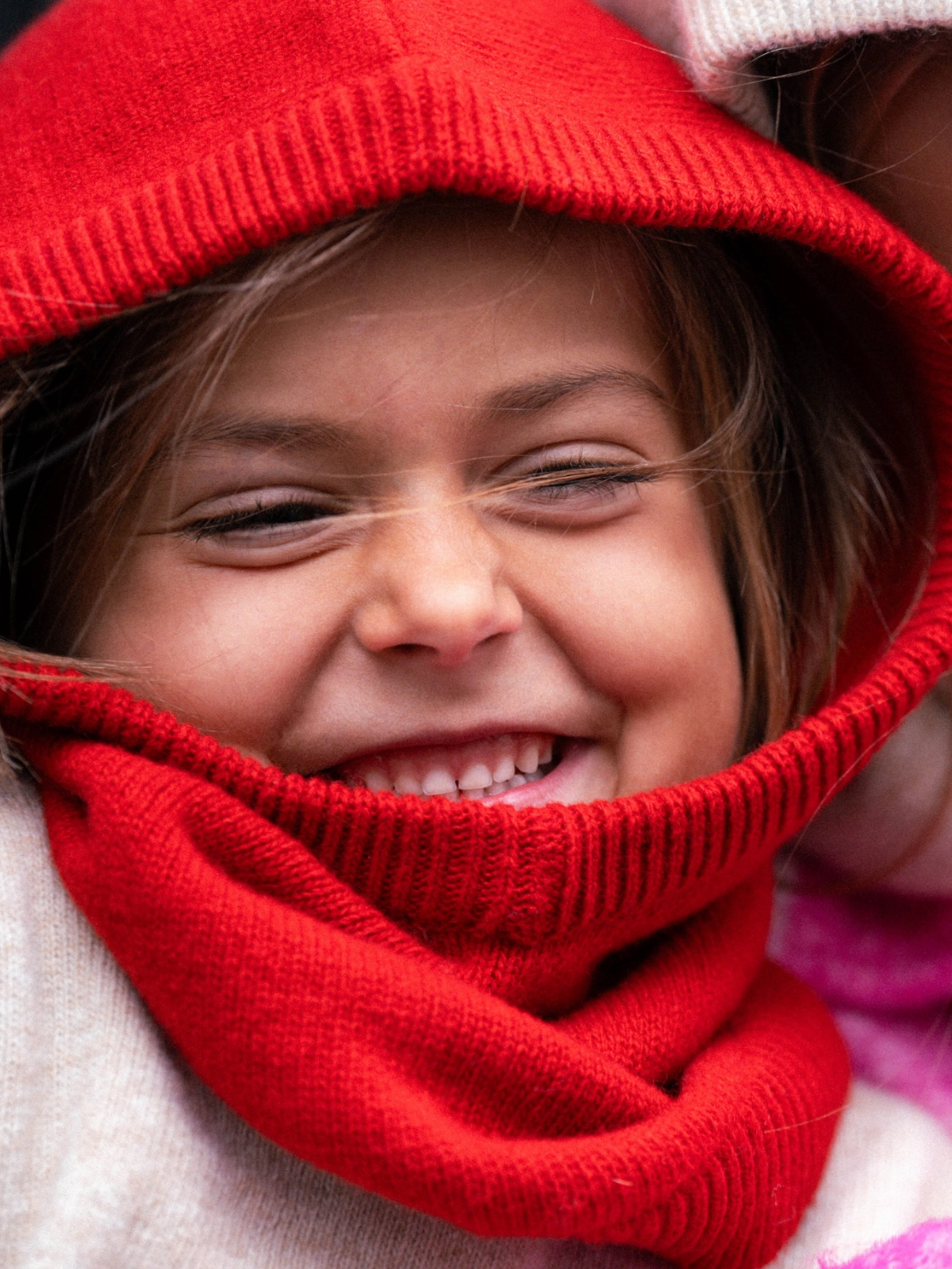 Smala - La Cagoule 100% laine Tomato - 6 ans