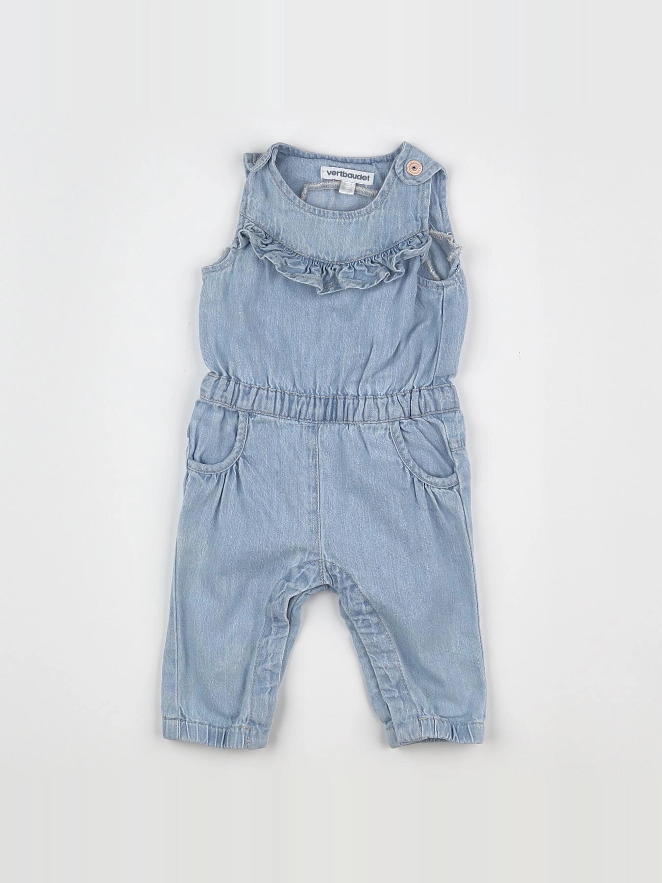 Vertbaudet - combinaison bleu - 3 mois