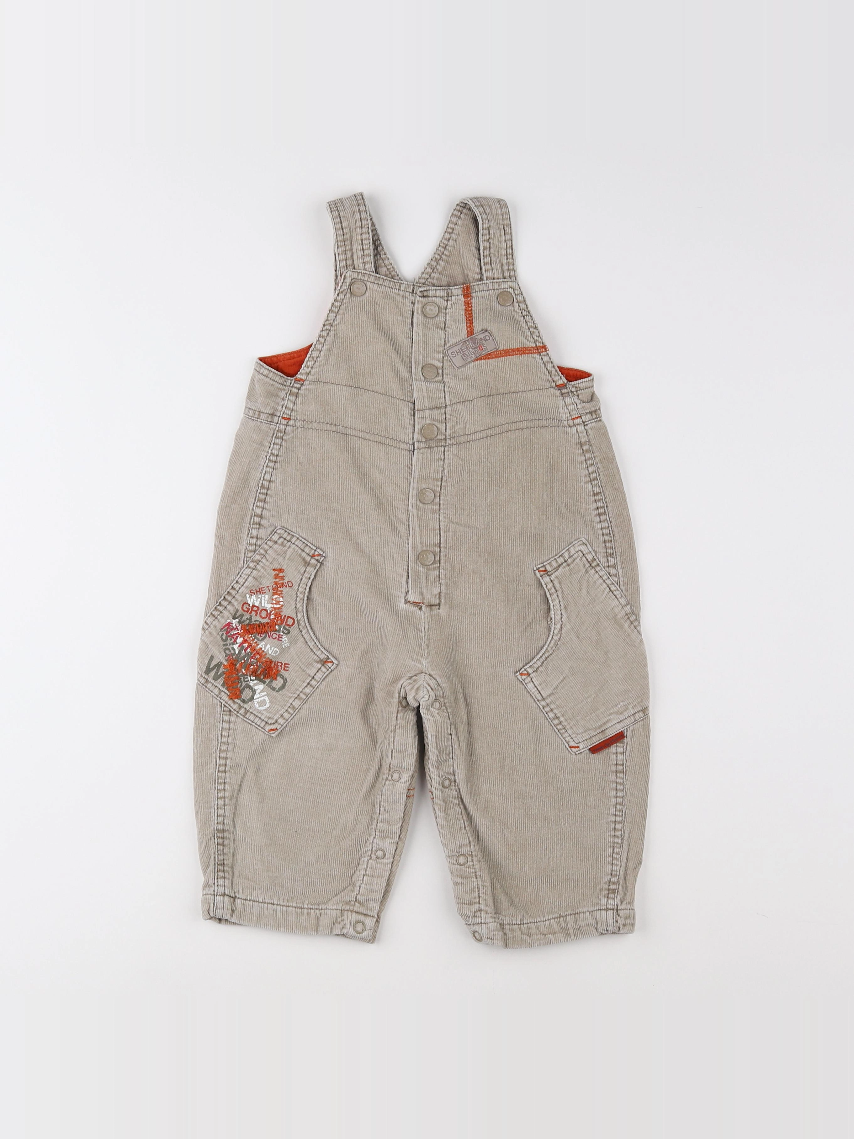 Terre de marins - salopette beige - 12 mois