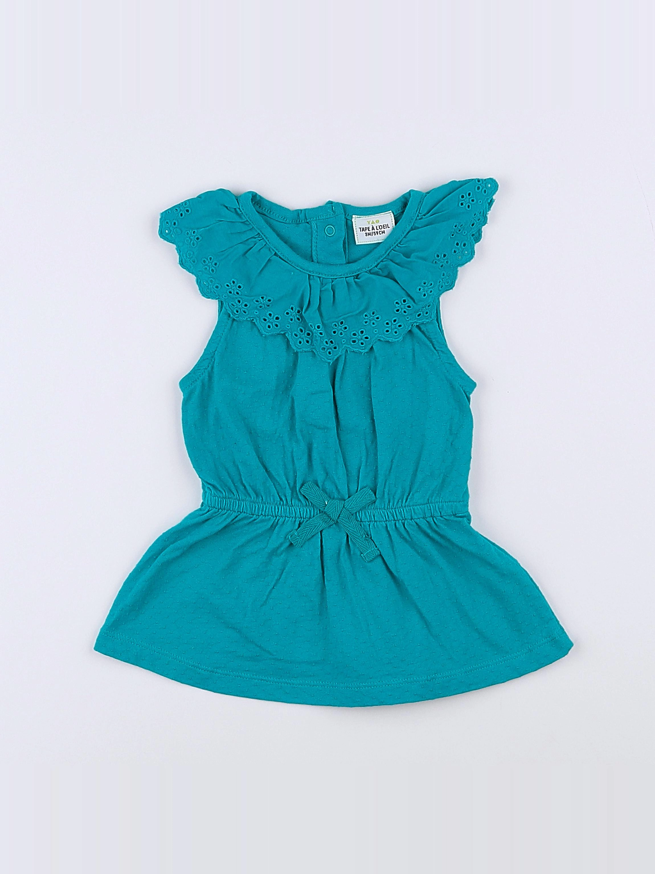 Tape à l'oeil - robe bleu - 3 mois