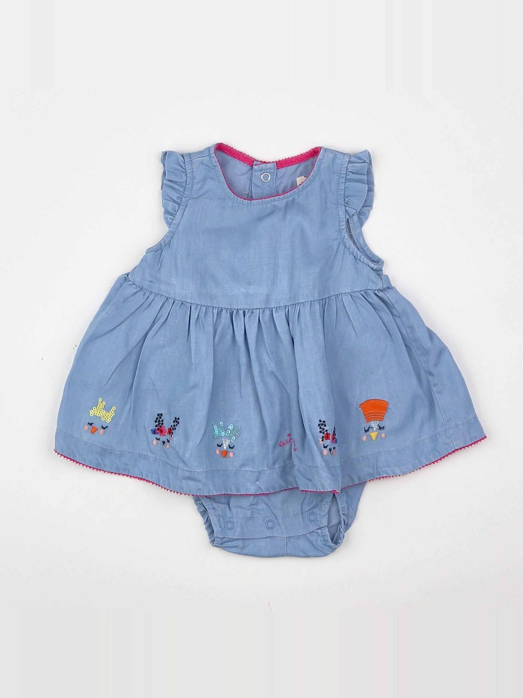 Catimini - robe bleu - 3 mois