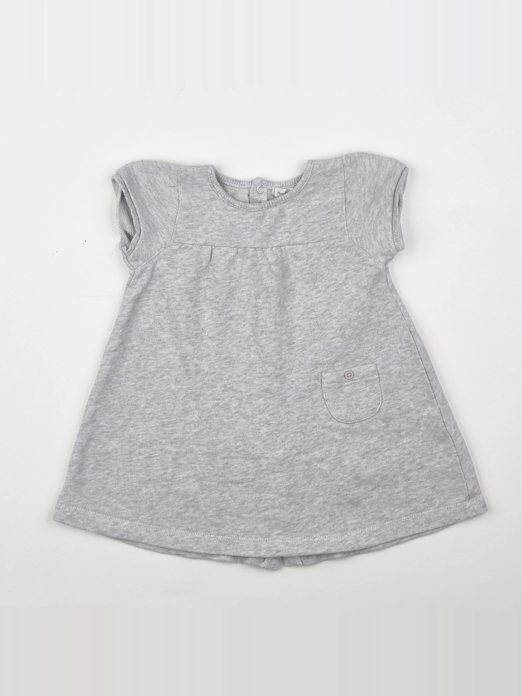 Boutchou - robe gris - 6 mois