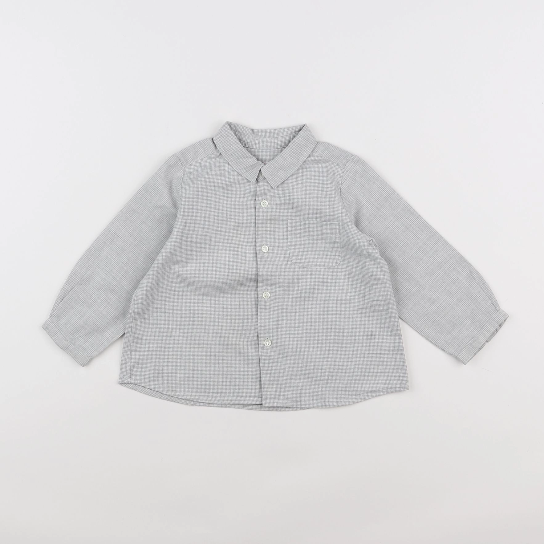Bonpoint - chemise gris - 18 mois