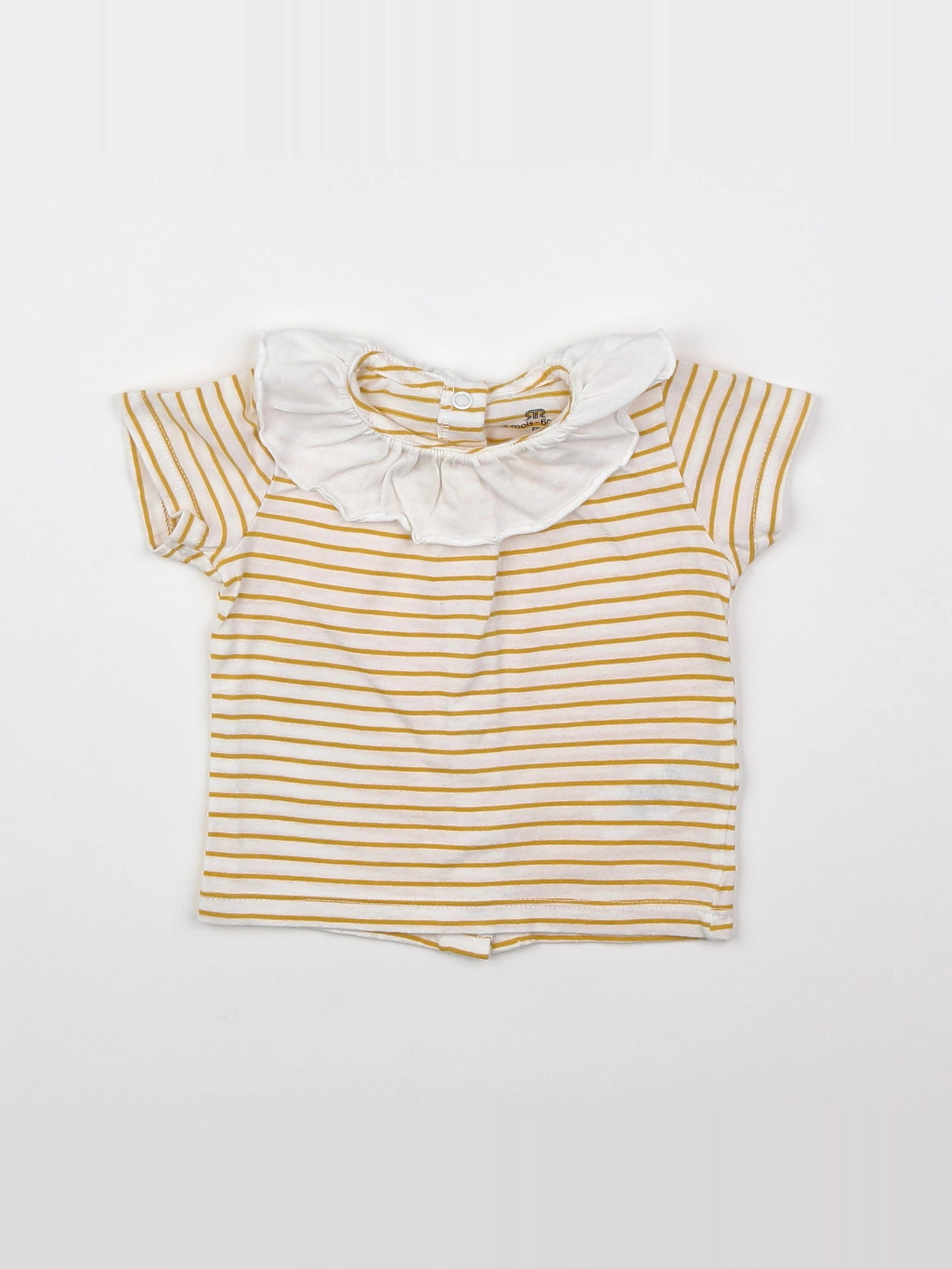 La Redoute - tee-shirt jaune - 3 mois