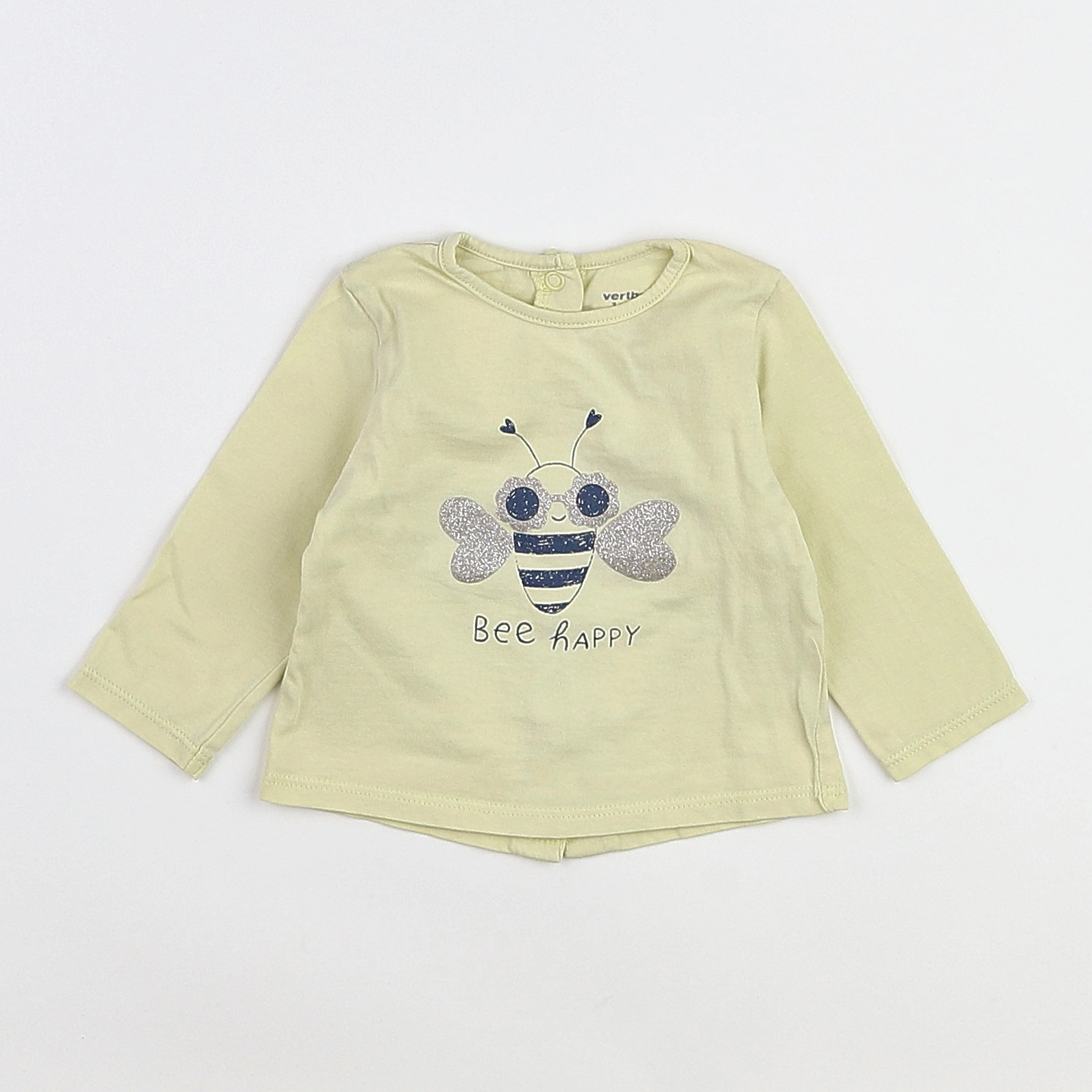 Tape à l'oeil - tee-shirt jaune - 3 mois