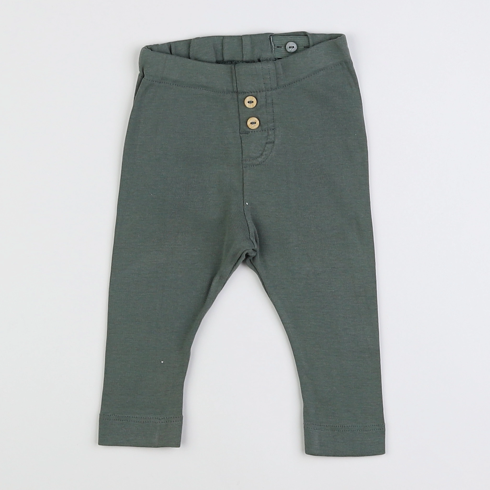 H&M - legging vert - 3/6 mois