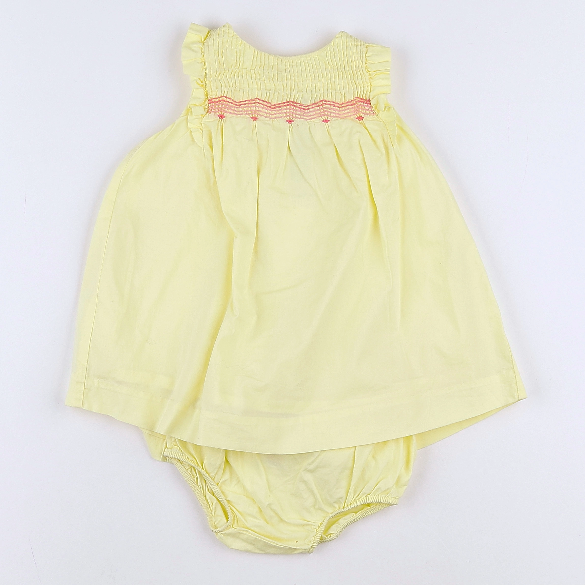 Jacadi - robe jaune - 12 mois