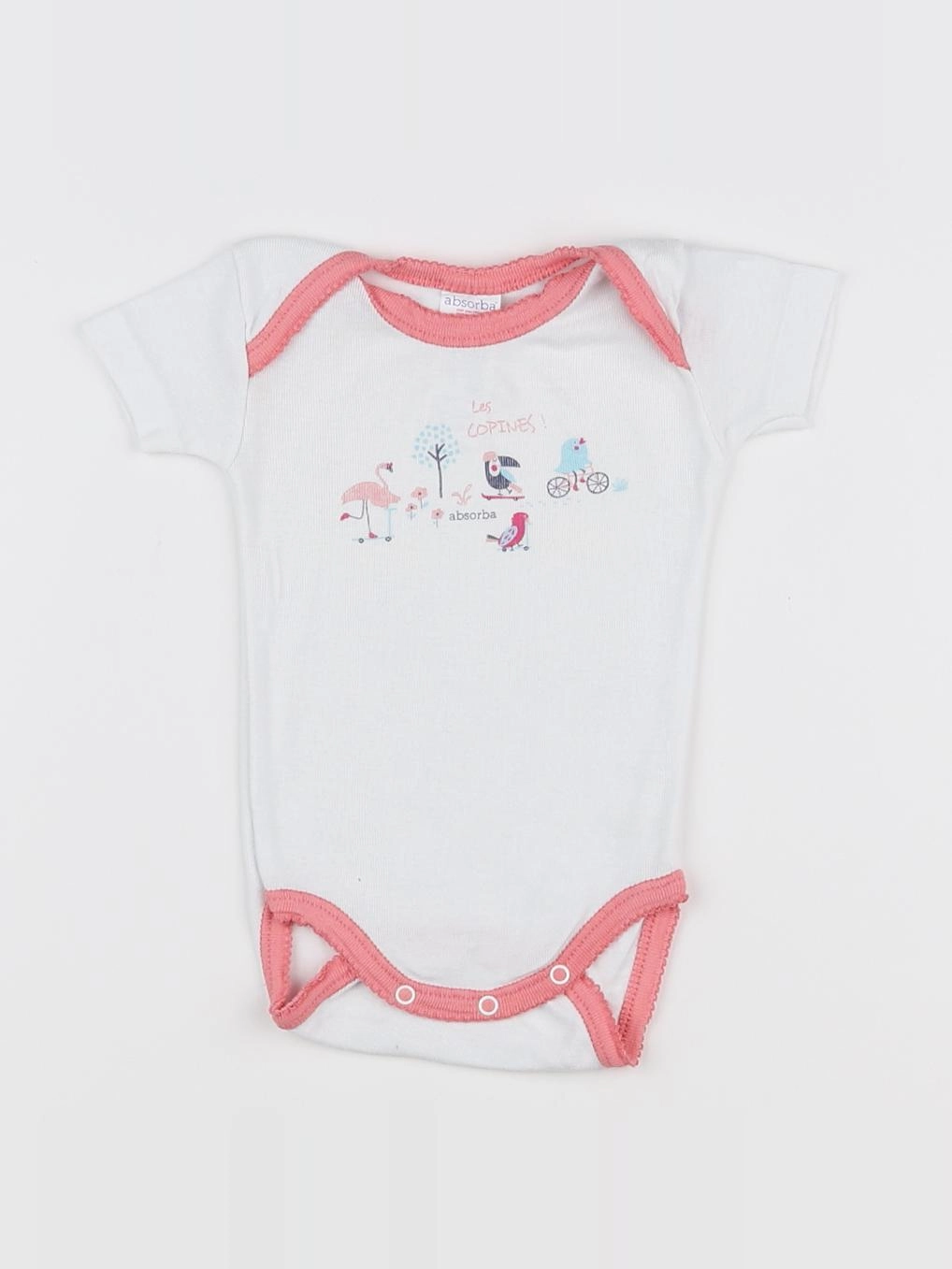 Absorba - body blanc - 3 mois