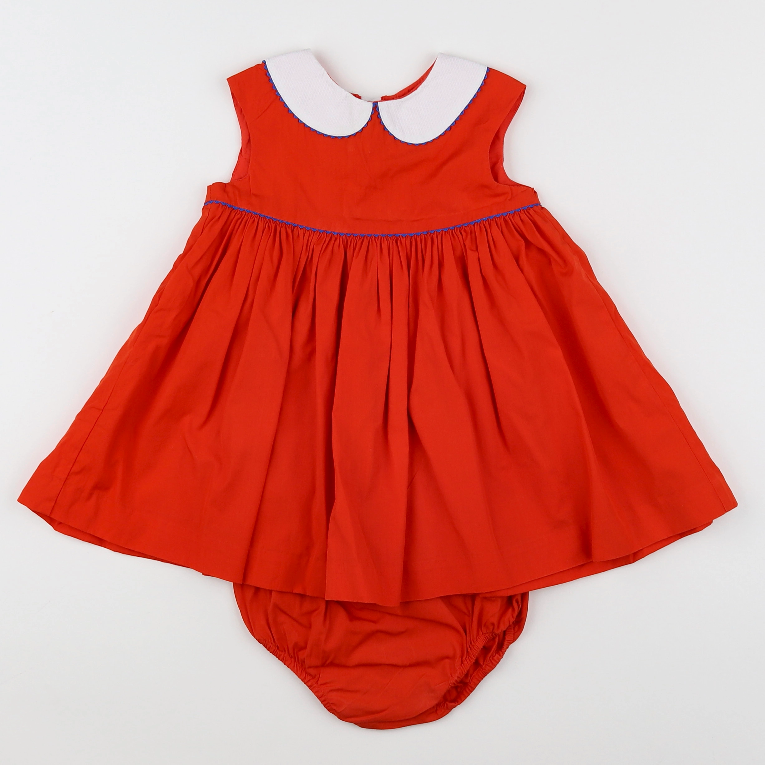 Jacadi - robe orange (état neuf) - 18 mois