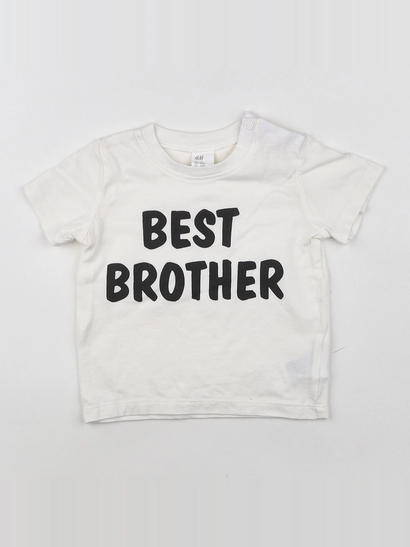 H&M - tee-shirt blanc - 3/6 mois