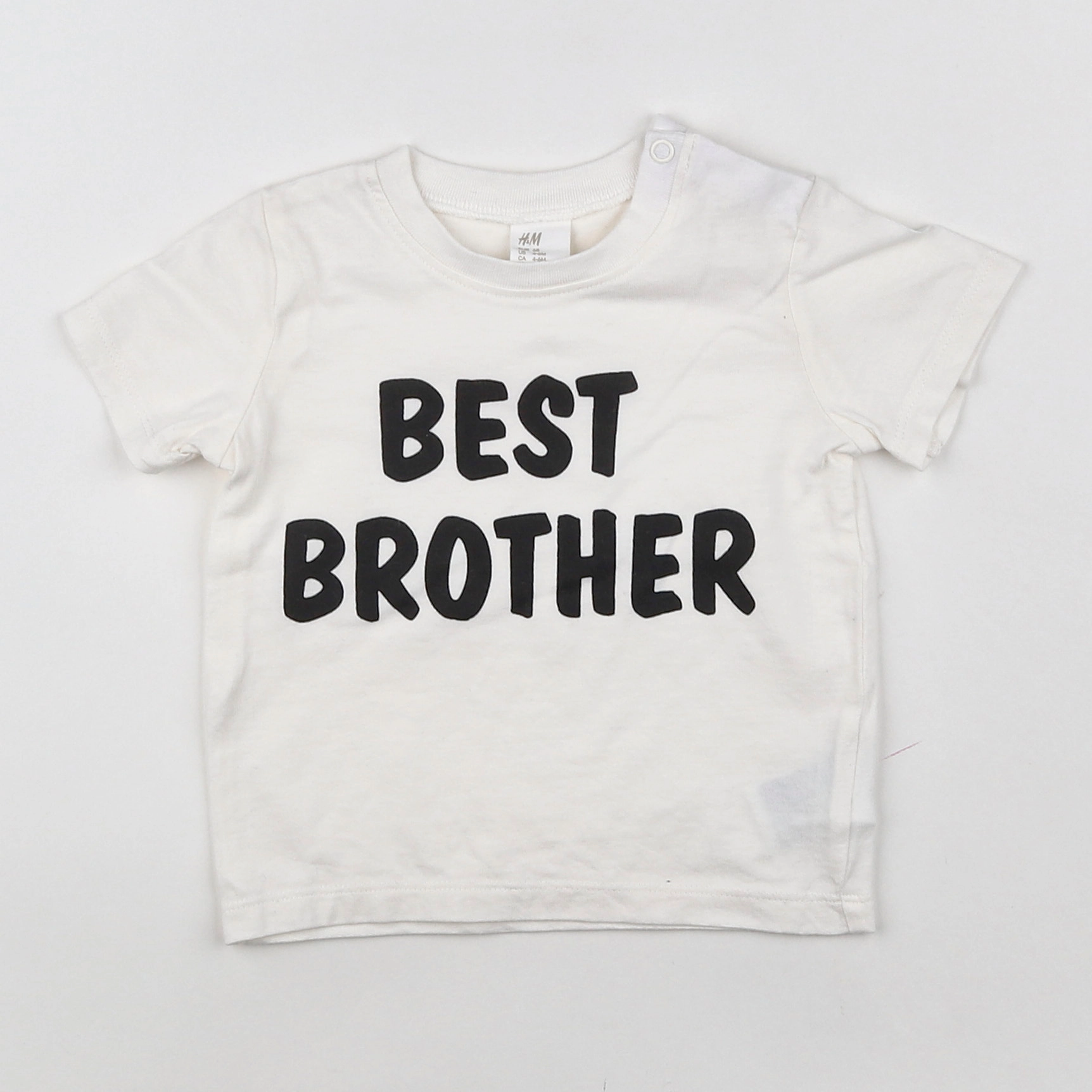 H&M - tee-shirt blanc - 3/6 mois